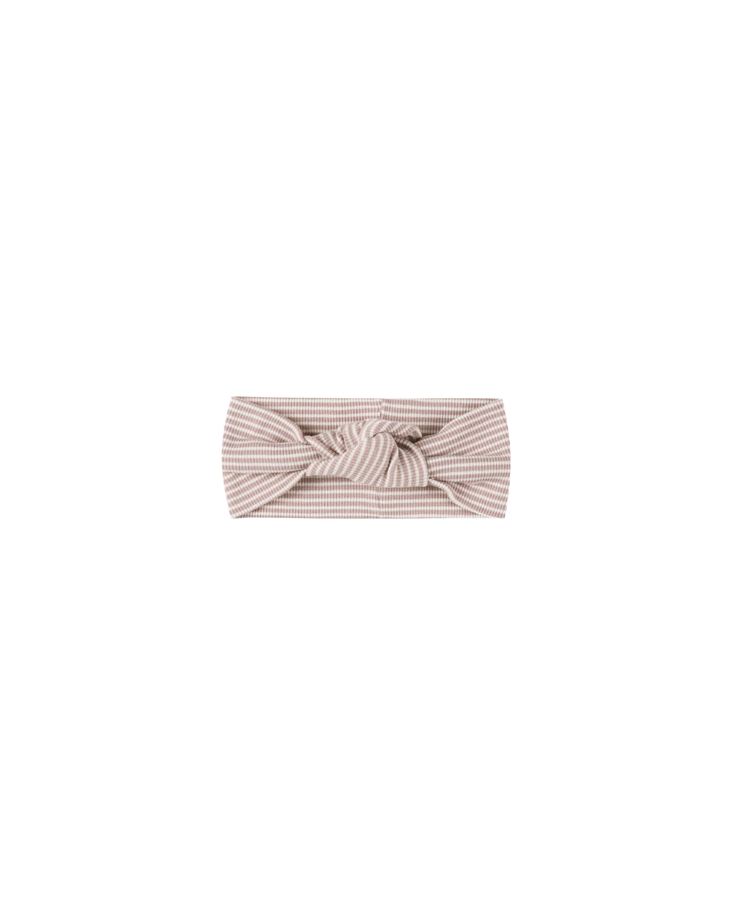 Quincy Mae - Knotted Headband - Mauve Stripe