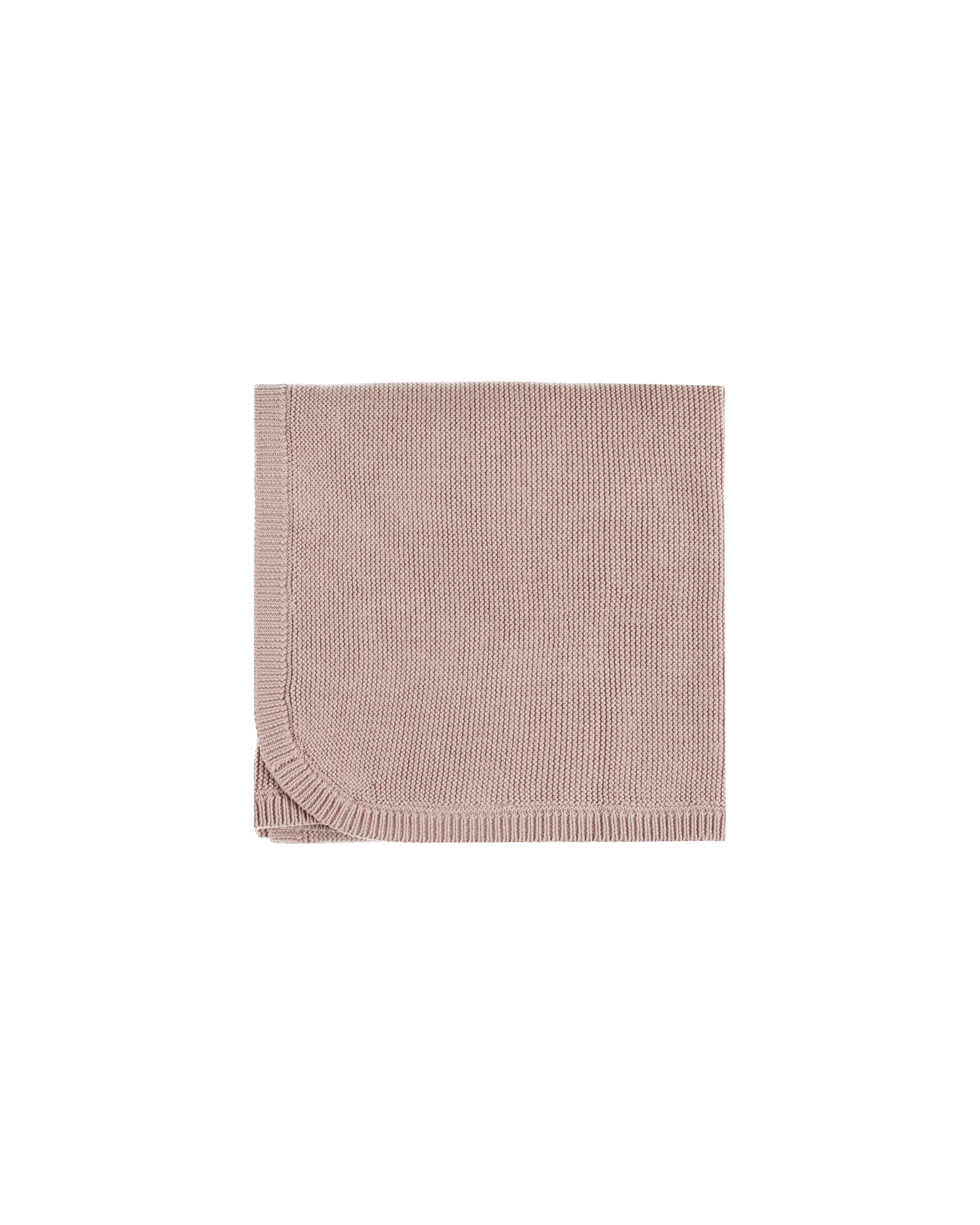 Quincy Mae - Knit Baby Blanket - Mauve