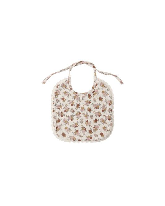 Quincy Mae - Woven Tie Bib - Bloom