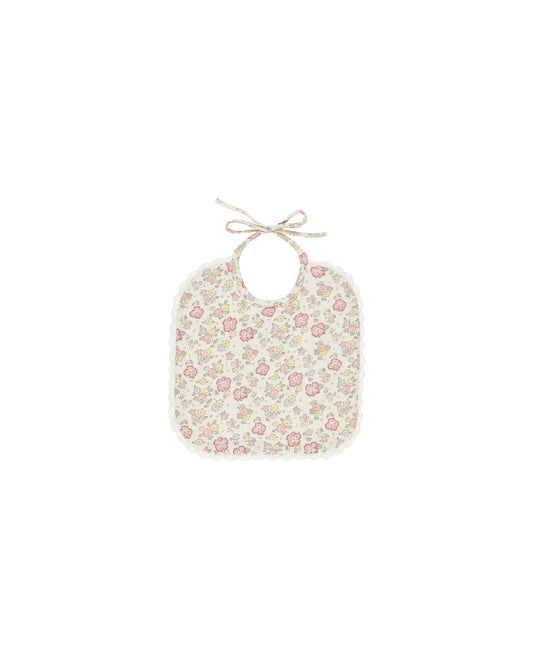 Quincy Mae - Woven Tie Bib - Bloom