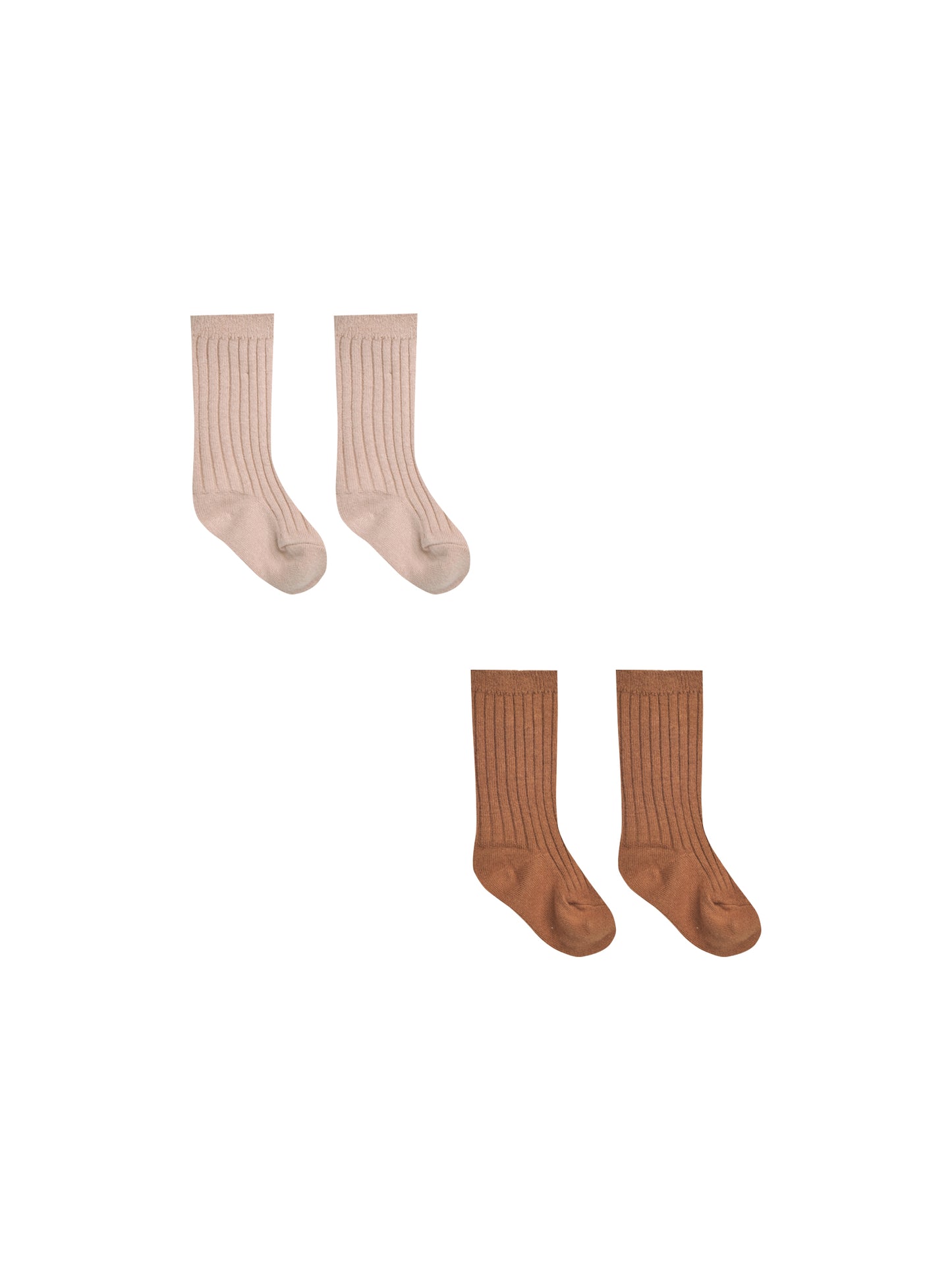 Quincy Mae - Socks Set - Blush, Clay