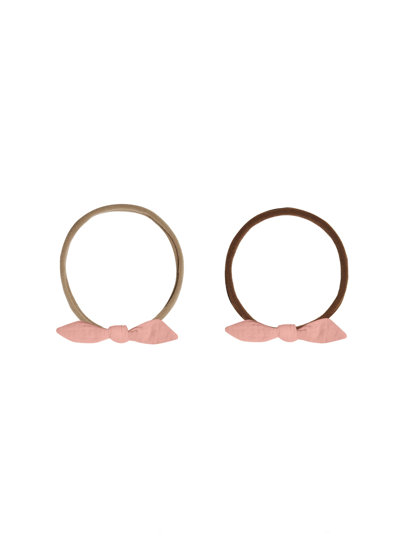 Quincy Mae - Little Knot Headband Beige- Lipstick