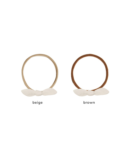 Quincy Mae - Little Knot Headband - Natural (Beige)