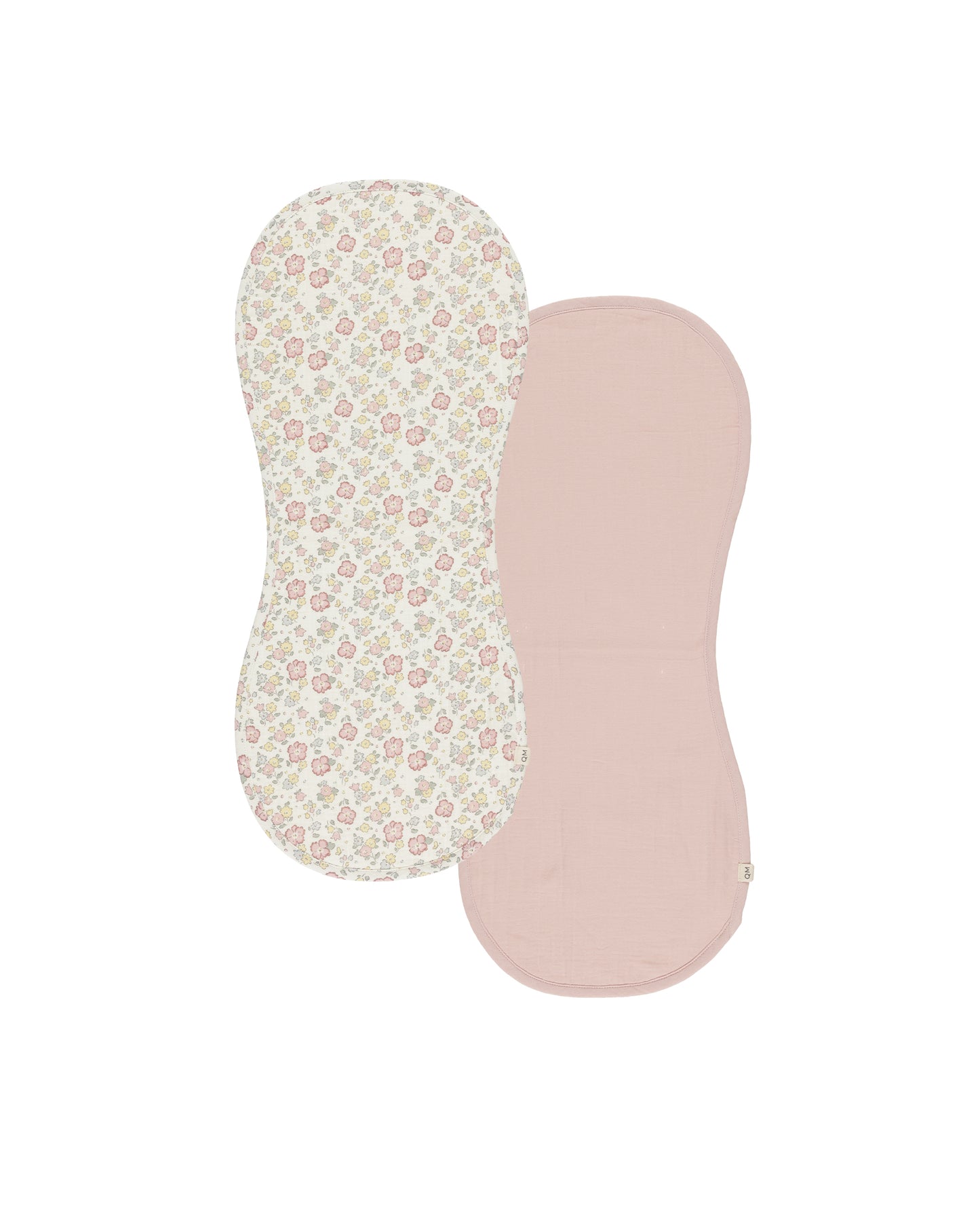 Quincy Mae - Burp Cloth, 2 Pack - Bloom, Bubblegum