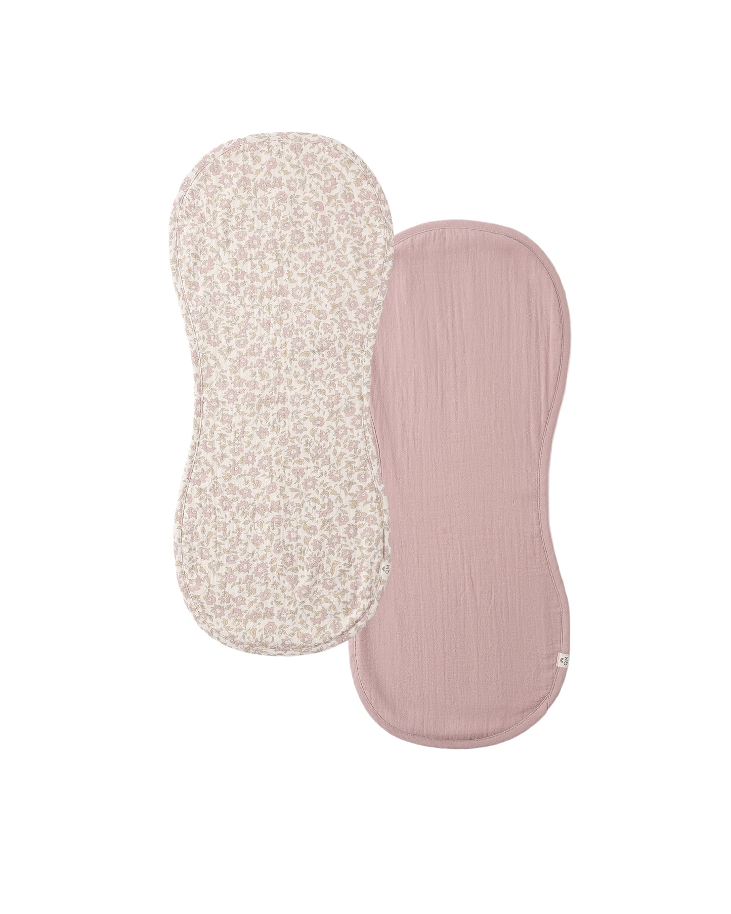 Quincy Mae - Burp Cloth, 2 Pack - Dahlia, Mauve