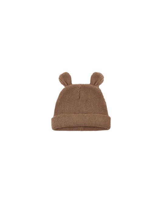 Quincy Mae - Baby Bear Beanie - Cocoa