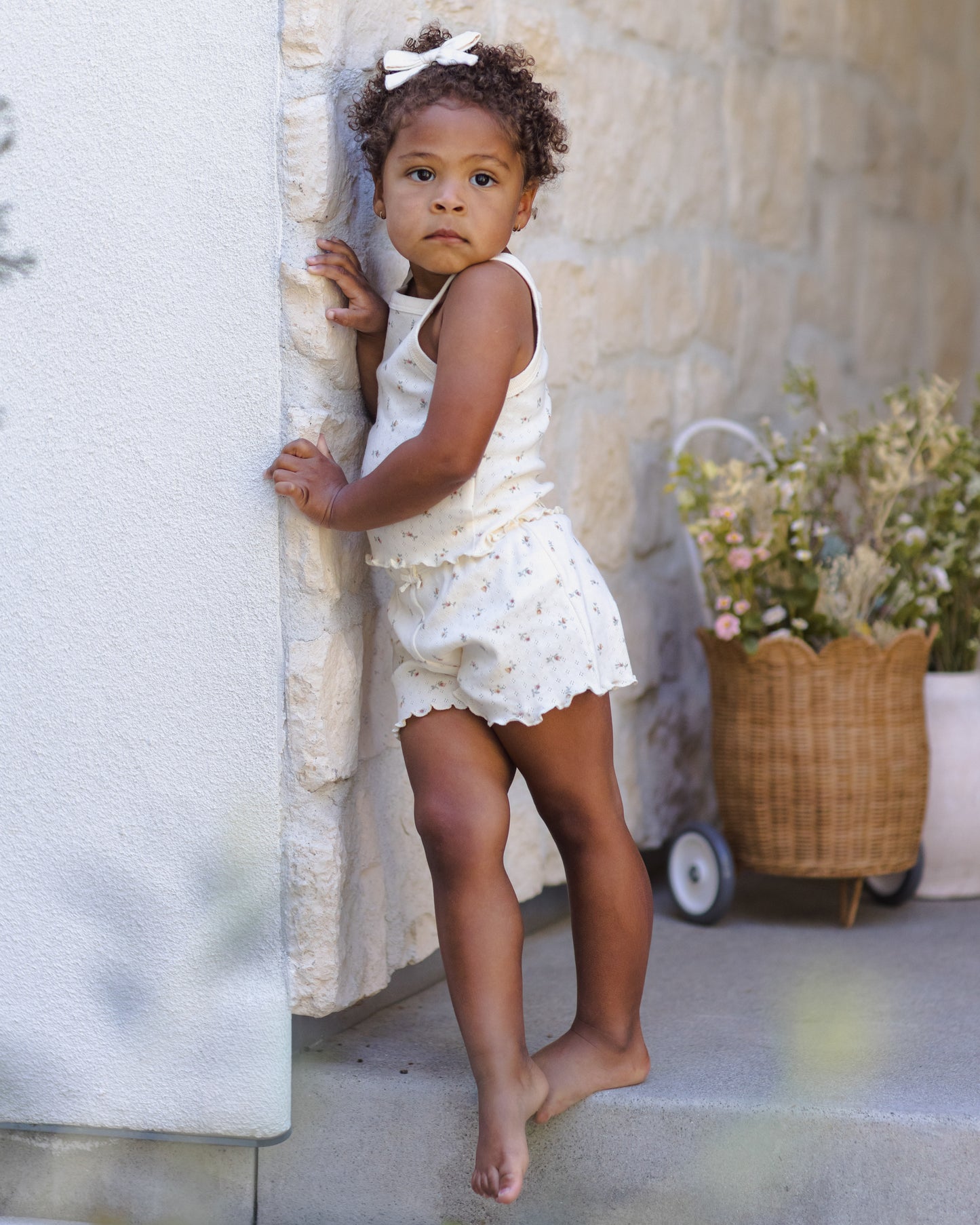 Quincy Mae - Pointelle Tank + Shortie Set - Petit Fleur