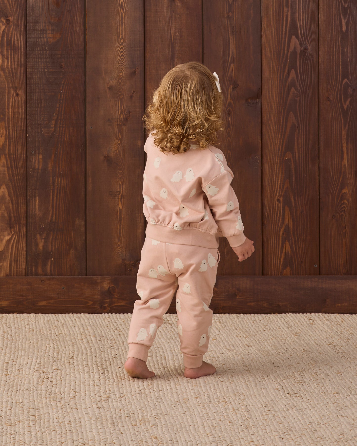 Quincy Mae - Relaxed Fleece Sweatpant - Sweet Ghost