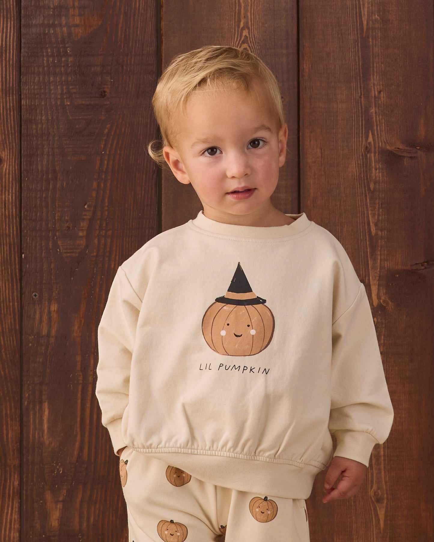 Quincy Mae - Relaxed Fleece Sweatpant - Pumpkins