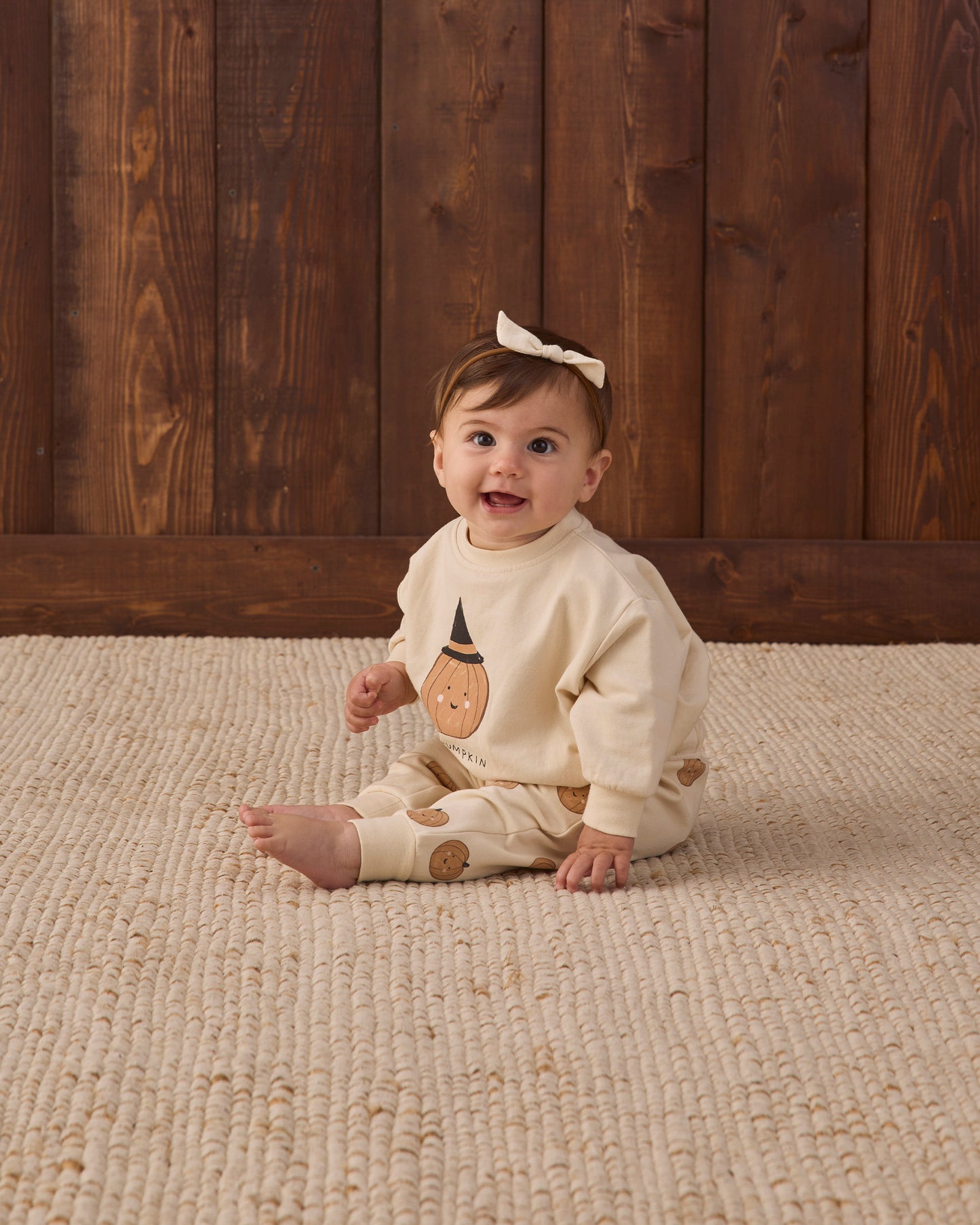 Quincy Mae - Relaxed Fleece Sweatpant - Pumpkins
