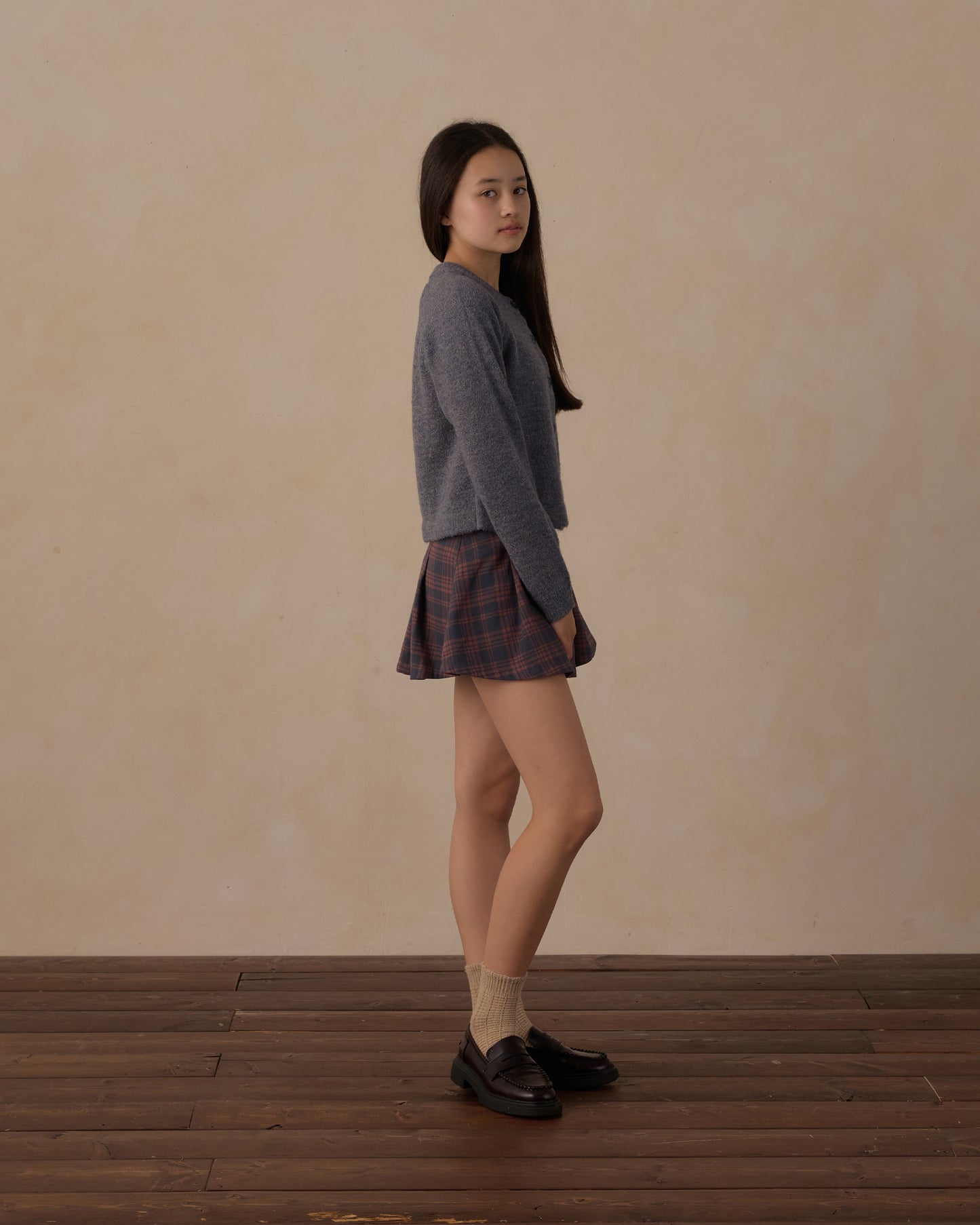 Rylee + Cru - Teen Fuzzy Cardigan - Midnight