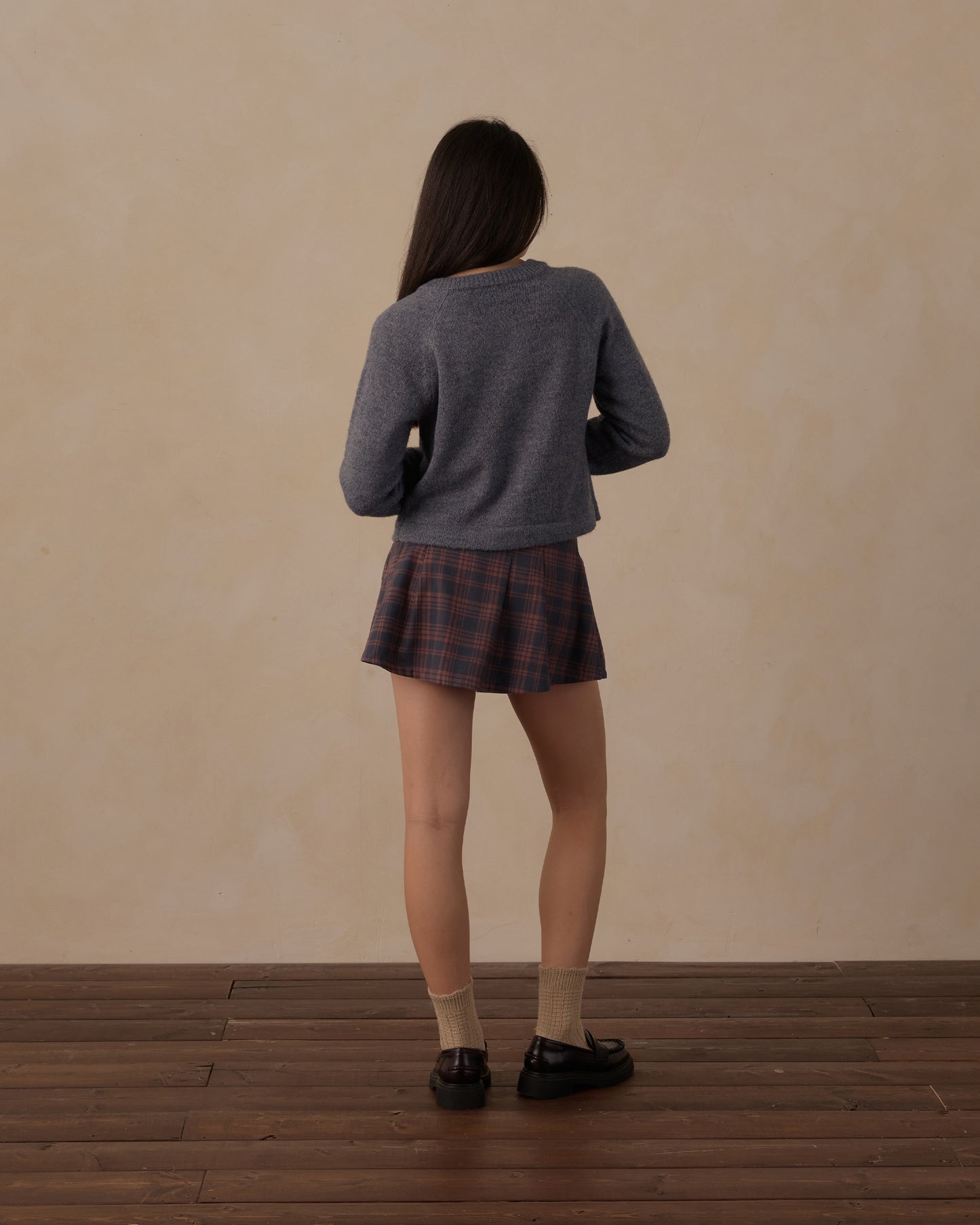 Rylee + Cru - Teen Fuzzy Cardigan - Midnight
