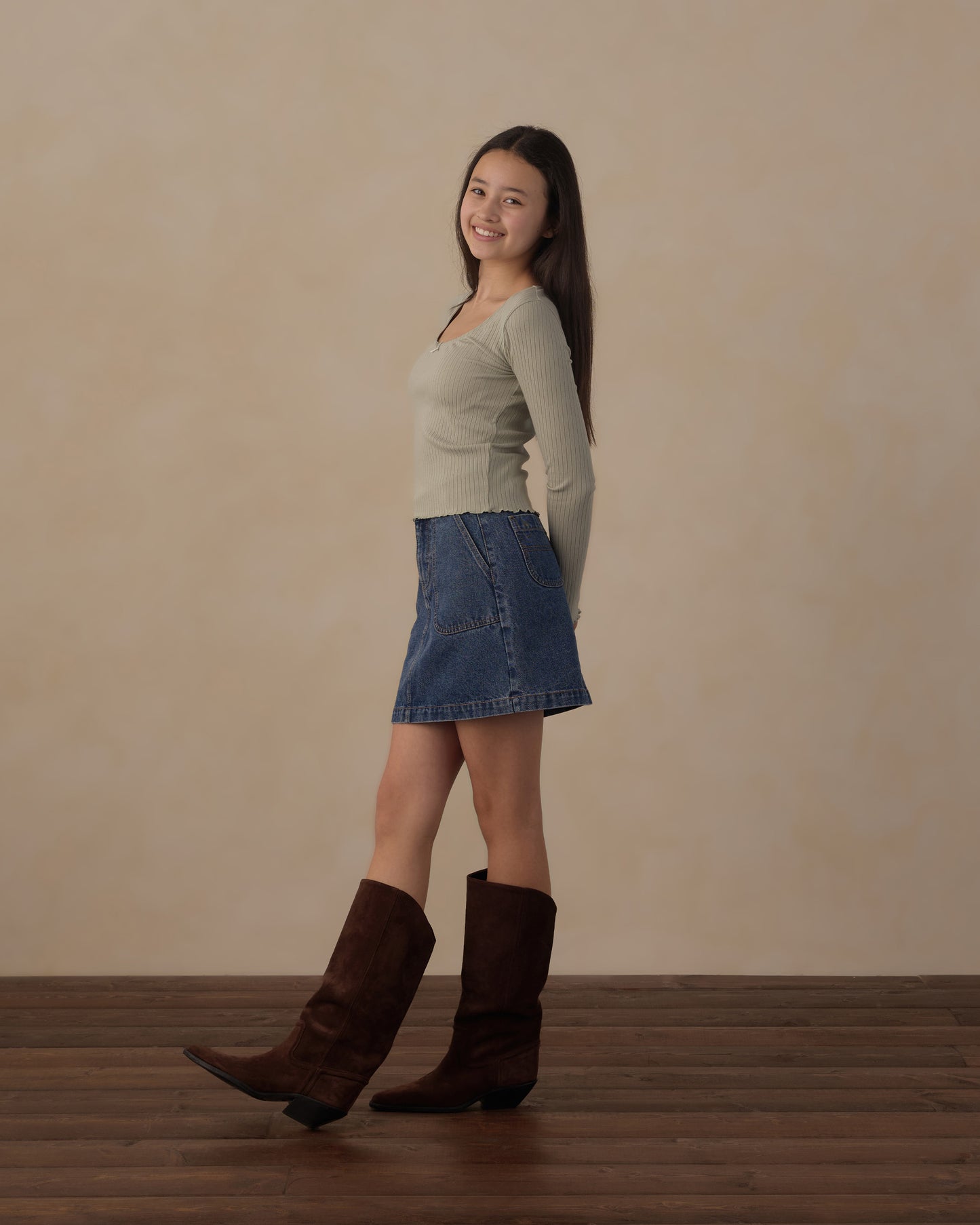 Rylee + Cru - Teen Tennessee Mini Skirt - Indigo