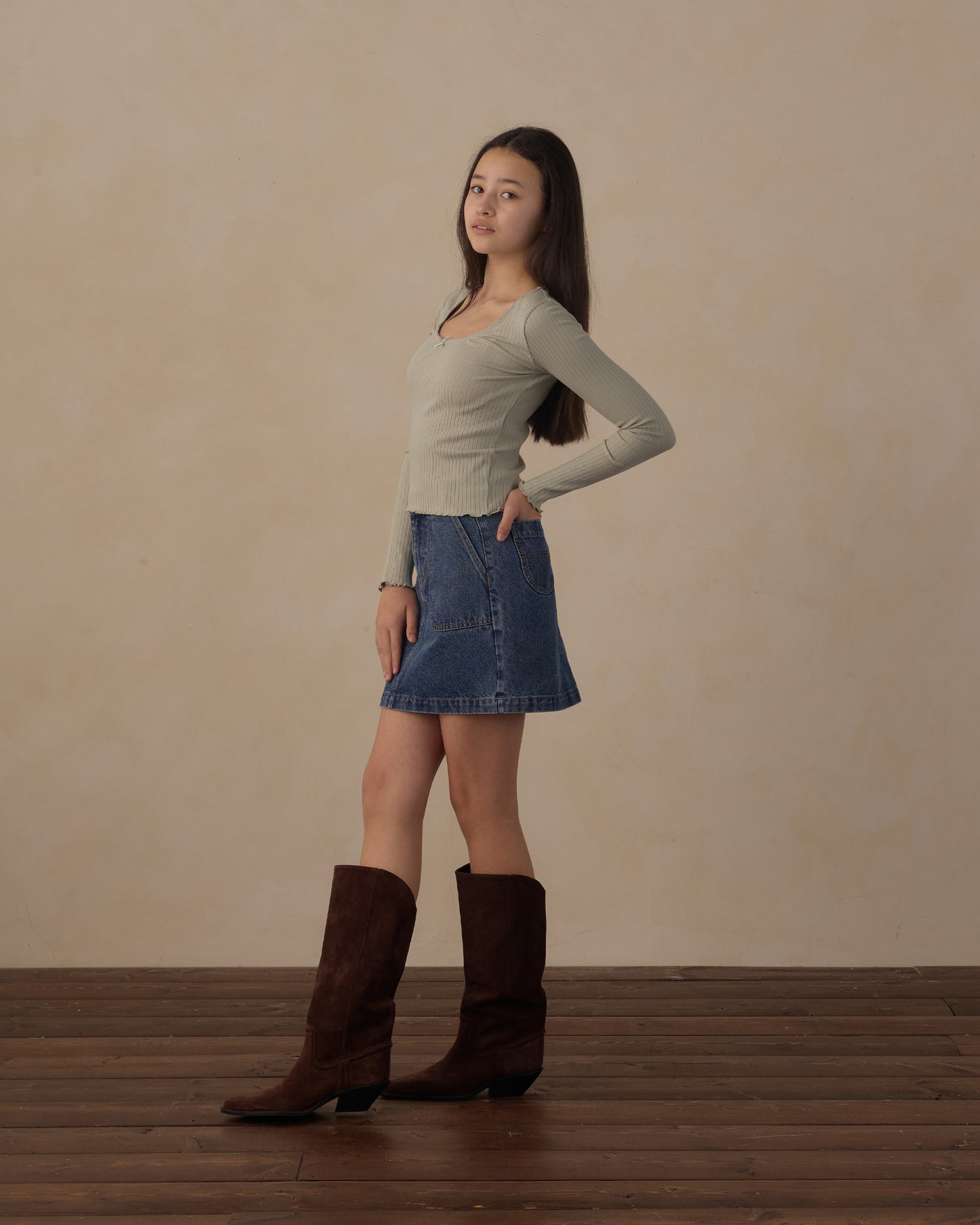 Rylee + Cru - Teen Tennessee Mini Skirt - Indigo