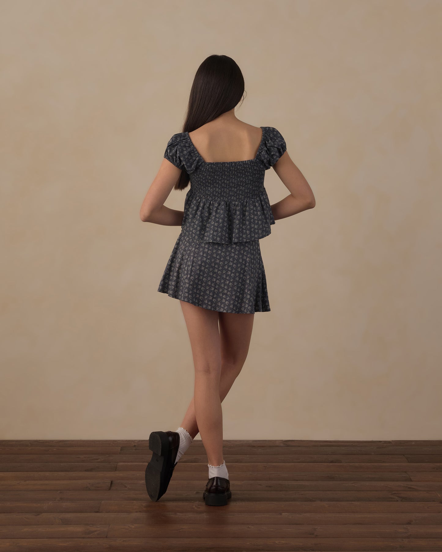 Rylee + Cru - Teen Flutter Top - Heart Ditsy
