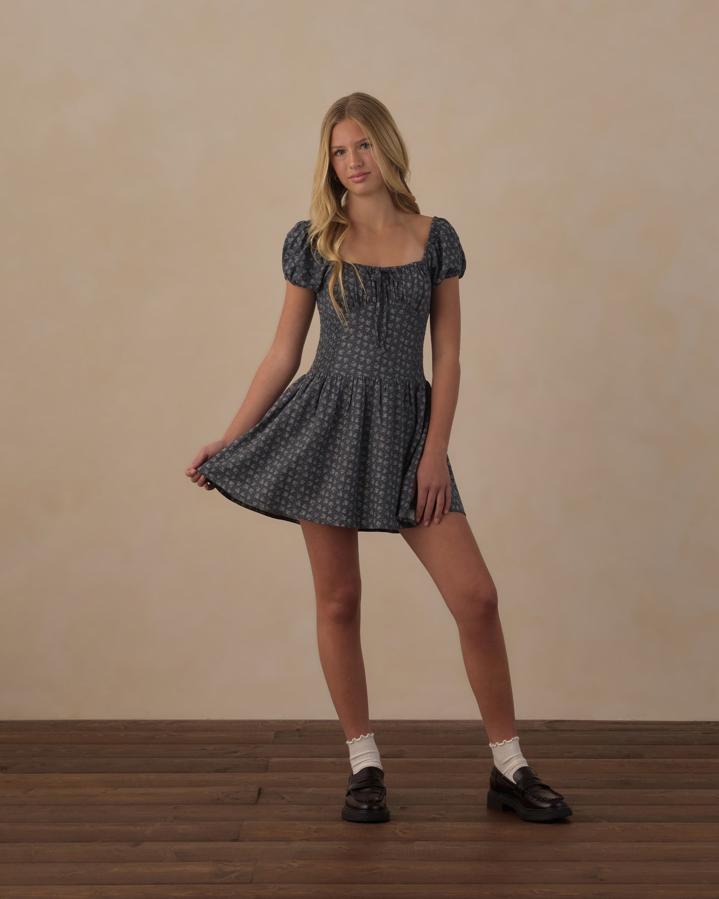 Rylee + Cru - Teen Alex Dress - Heart Ditsy