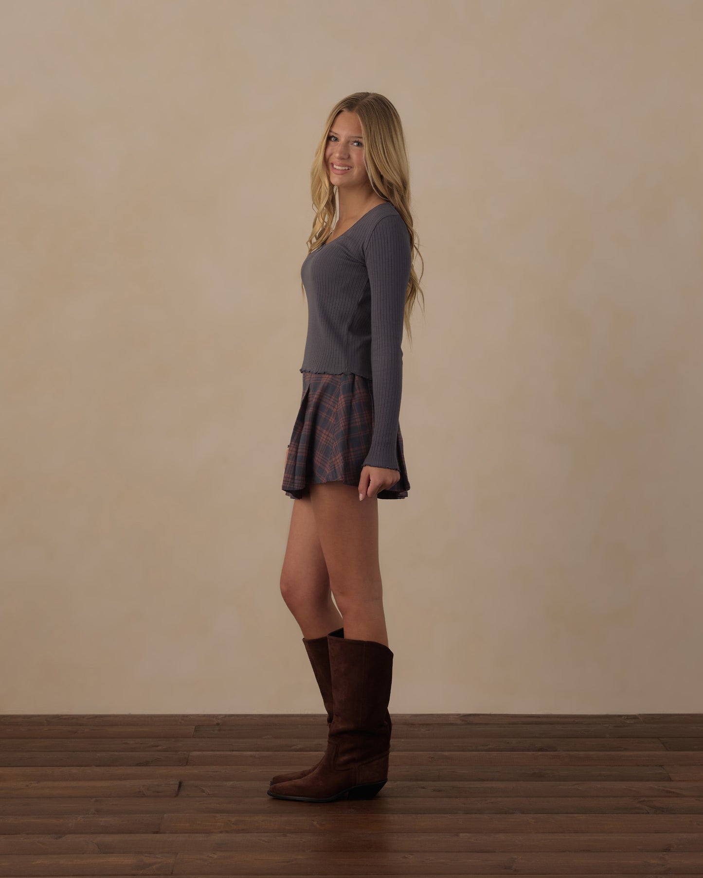 Rylee + Cru - Teen Pleated Skirt - Midnight Plaid