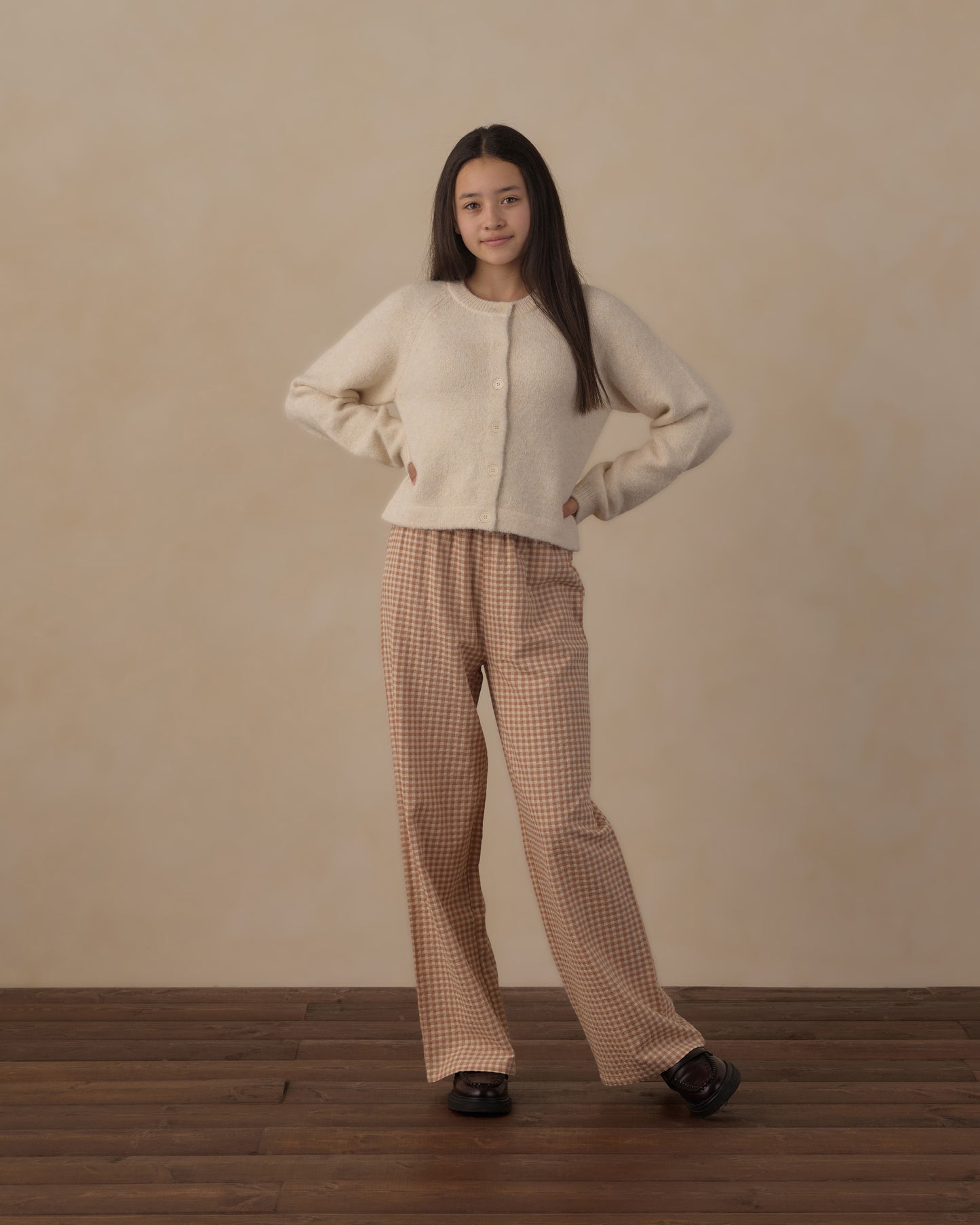 Rylee + Cru - Teen Fuzzy Cardigan - Natural