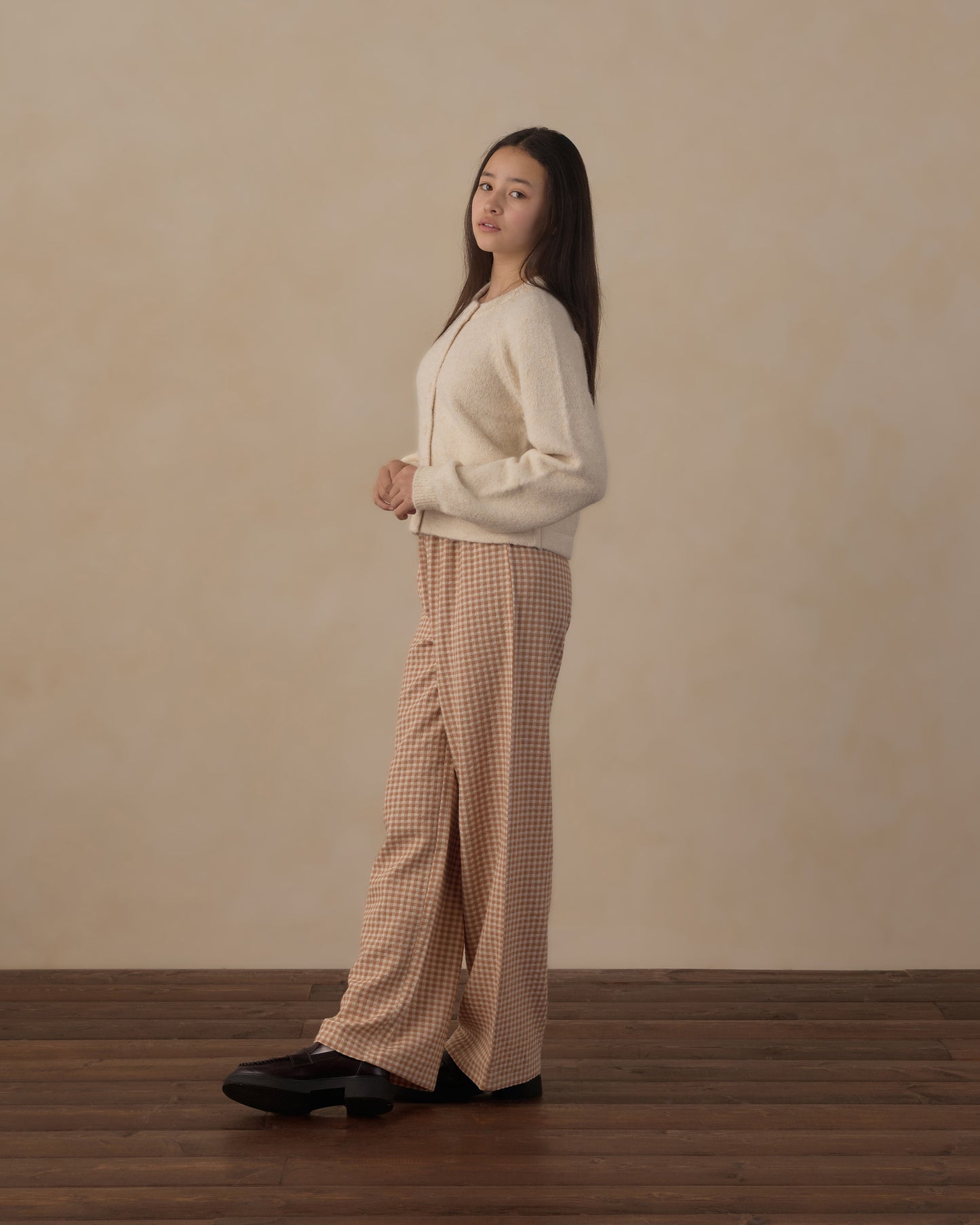 Rylee + Cru - Teen Fuzzy Cardigan - Natural