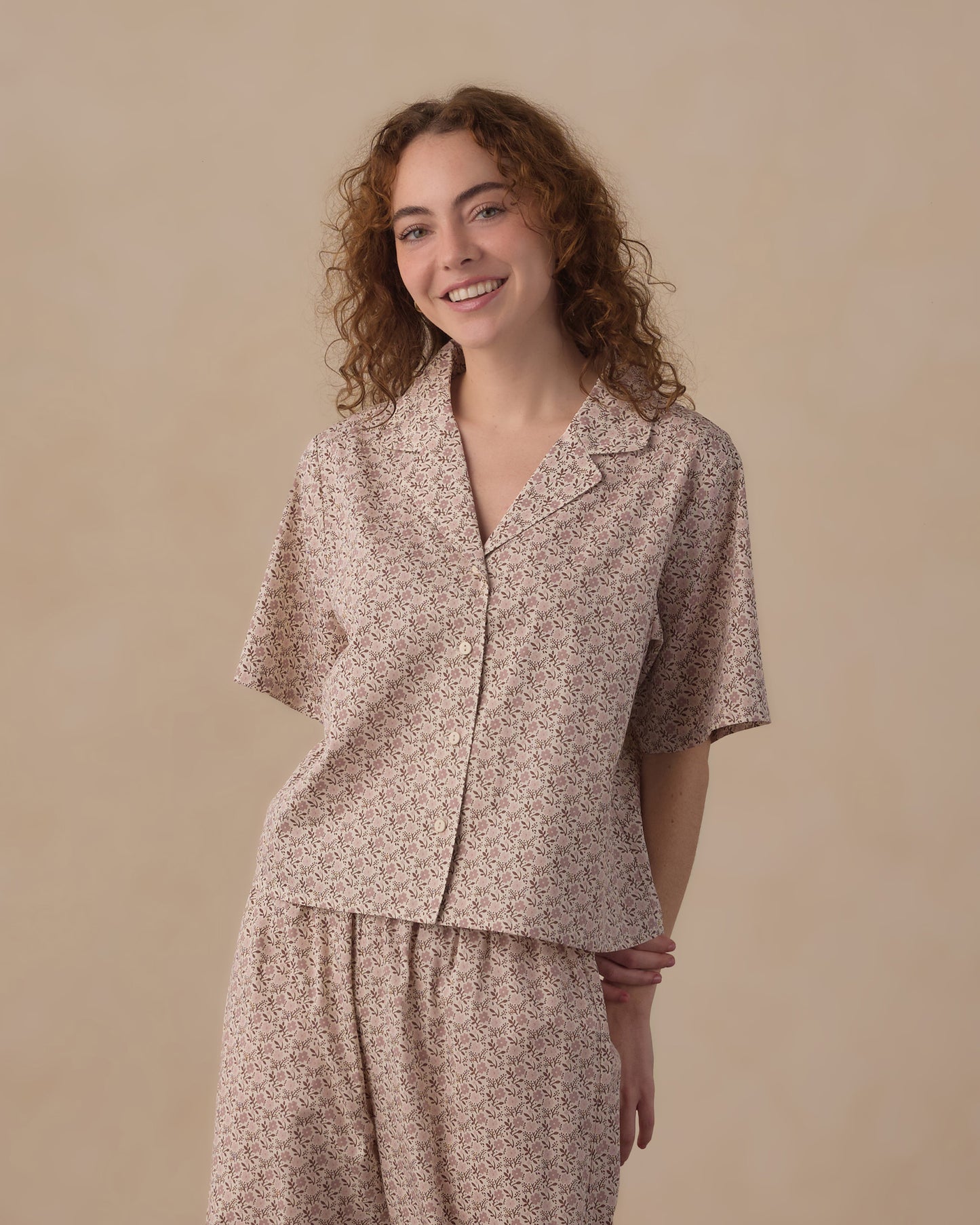 Rylee + Cru - Women's Woven Pajama Set - Primose