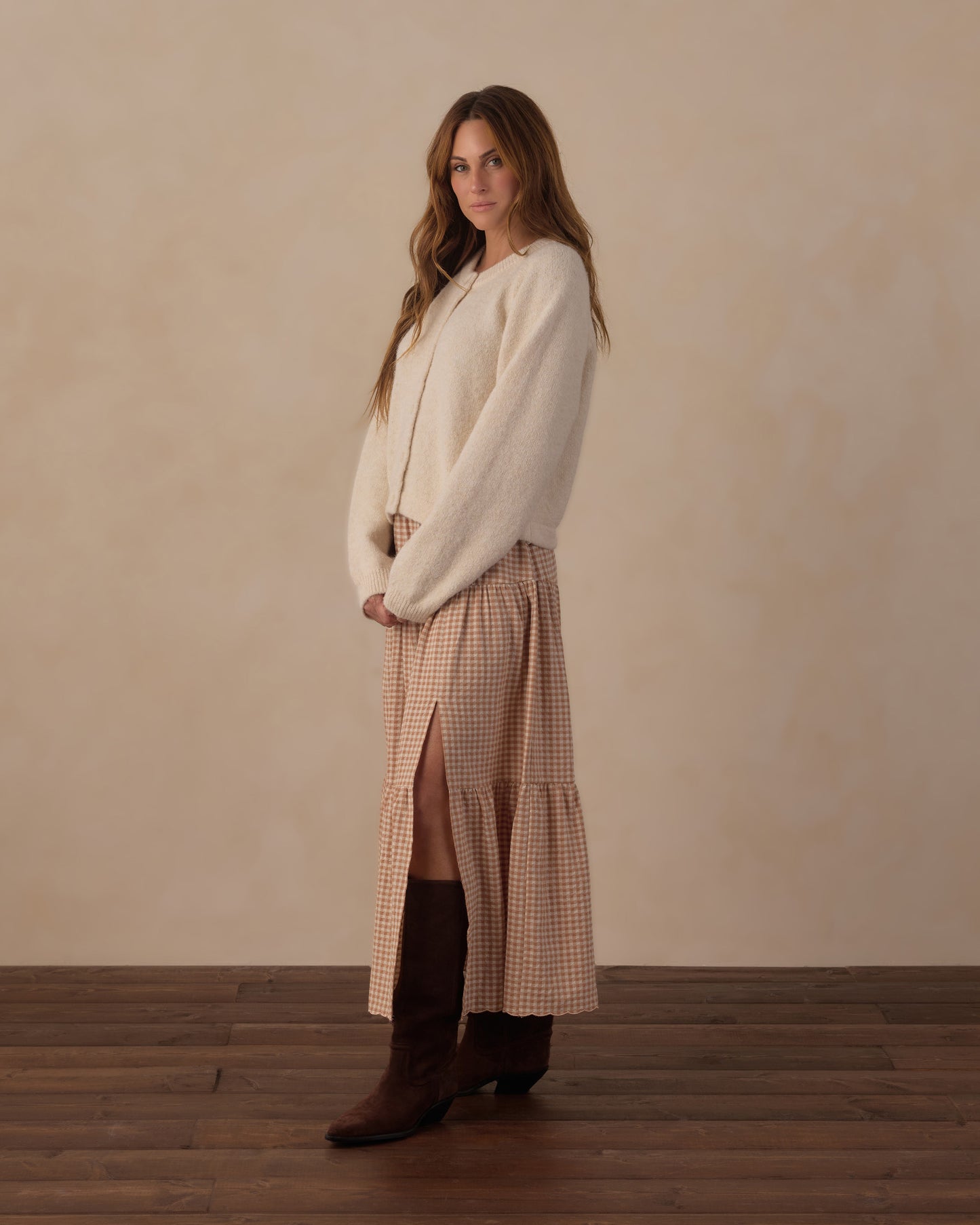 Rylee + Cru - Women's Fuzzy Cardigan - Natural