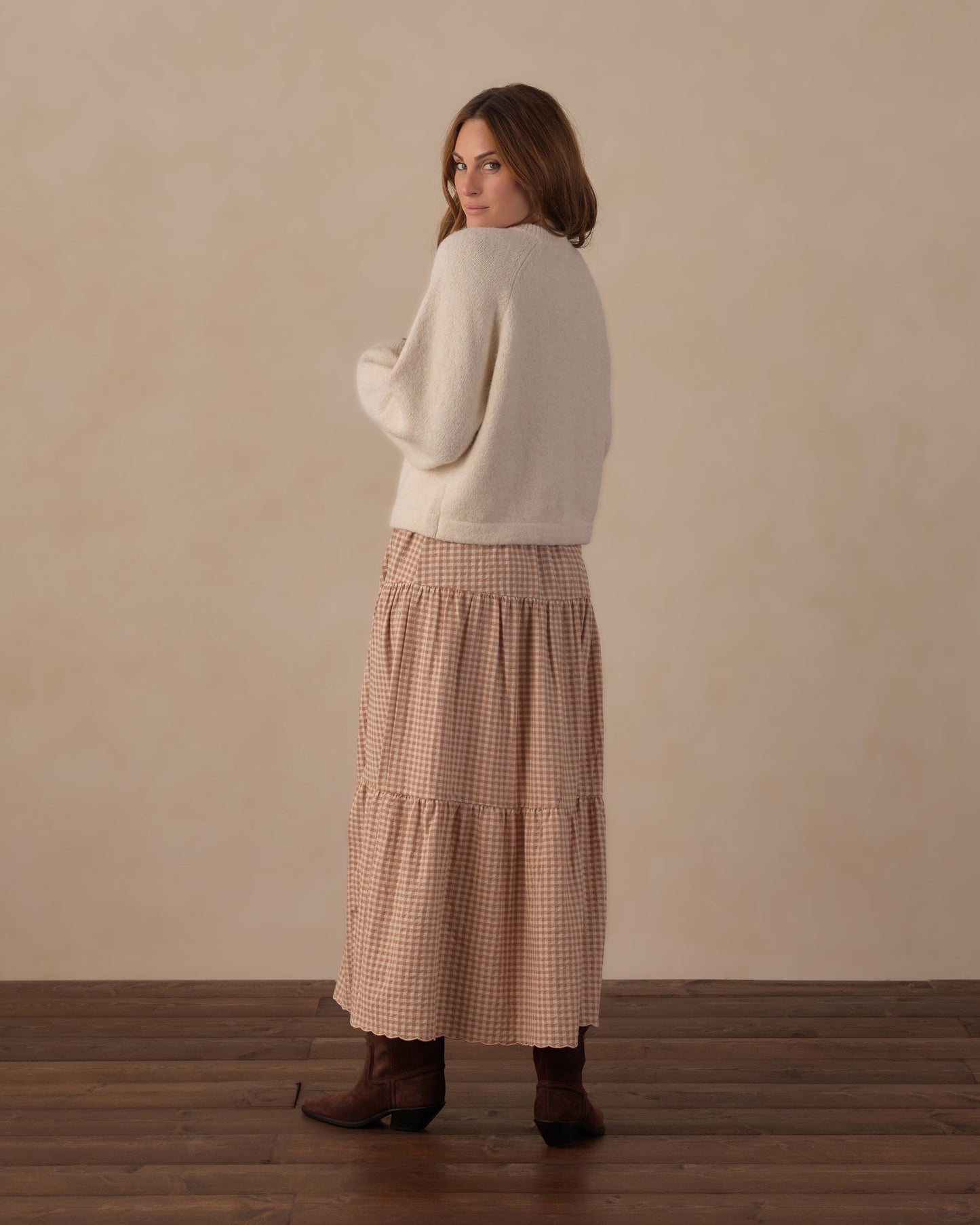 Rylee + Cru - Women's Fuzzy Cardigan - Natural
