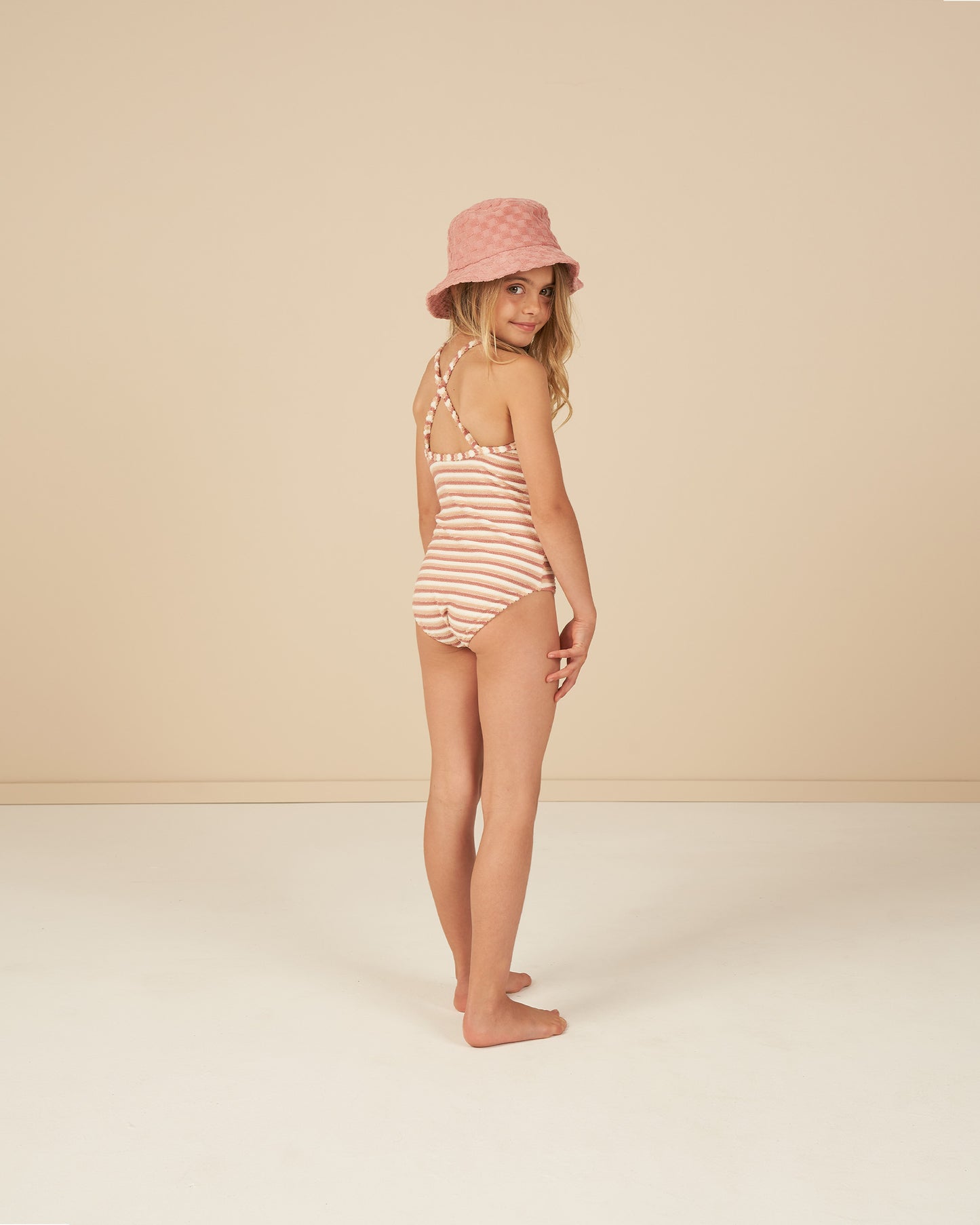 Rylee + Cru - Sky One-Piece - Pink Stripe