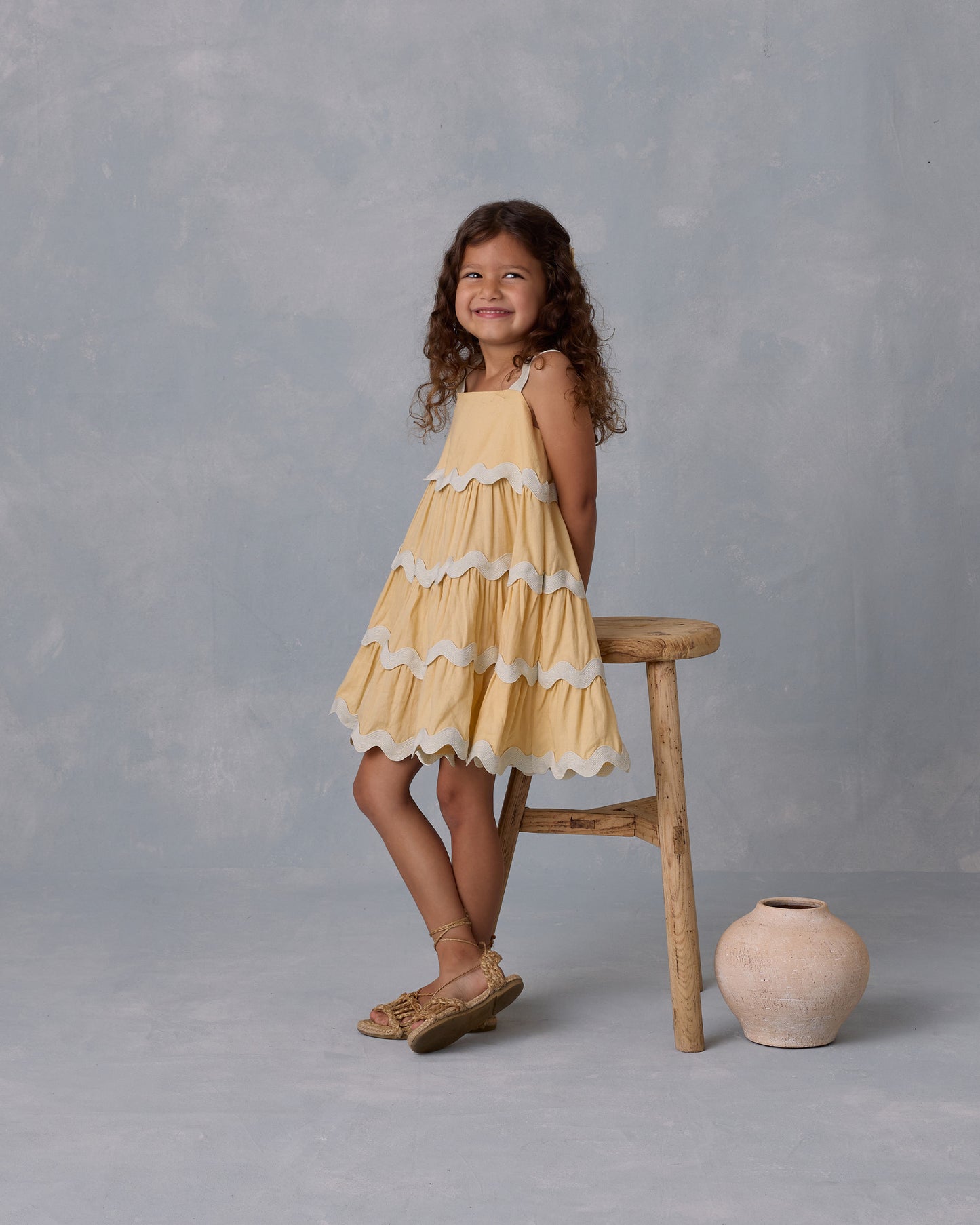 Rylee + Cru - Ric Rac Dress - Yellow