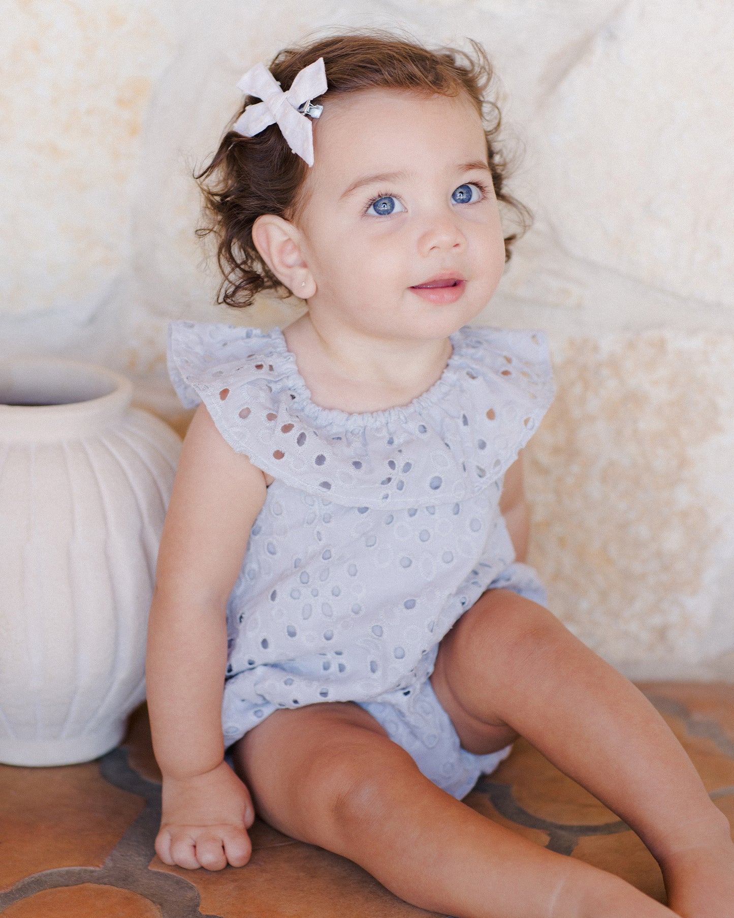 Rylee + Cru - Myla Romper - Light blue