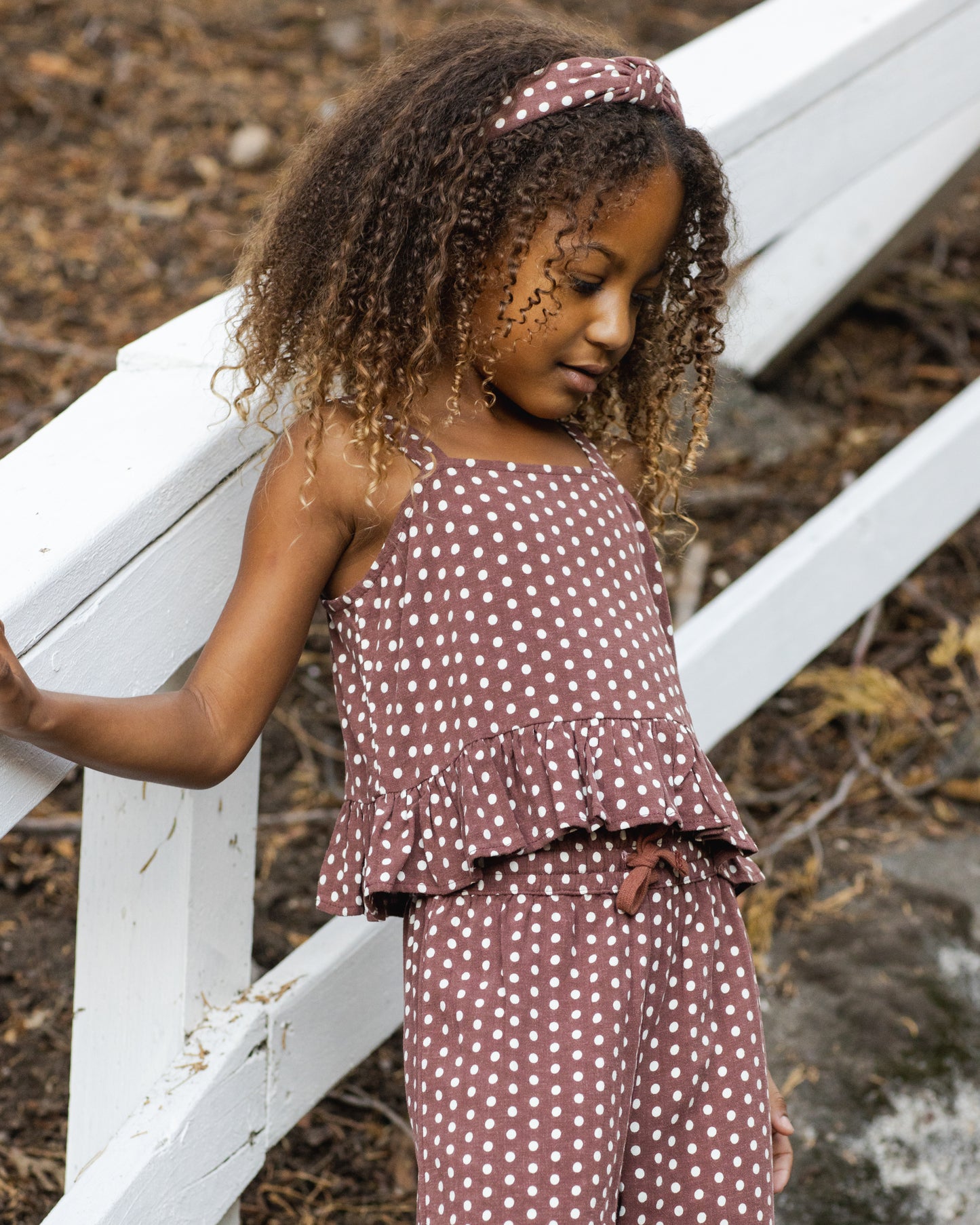Rylee + Cru - Kayli Set - Chocolate Polka Dot