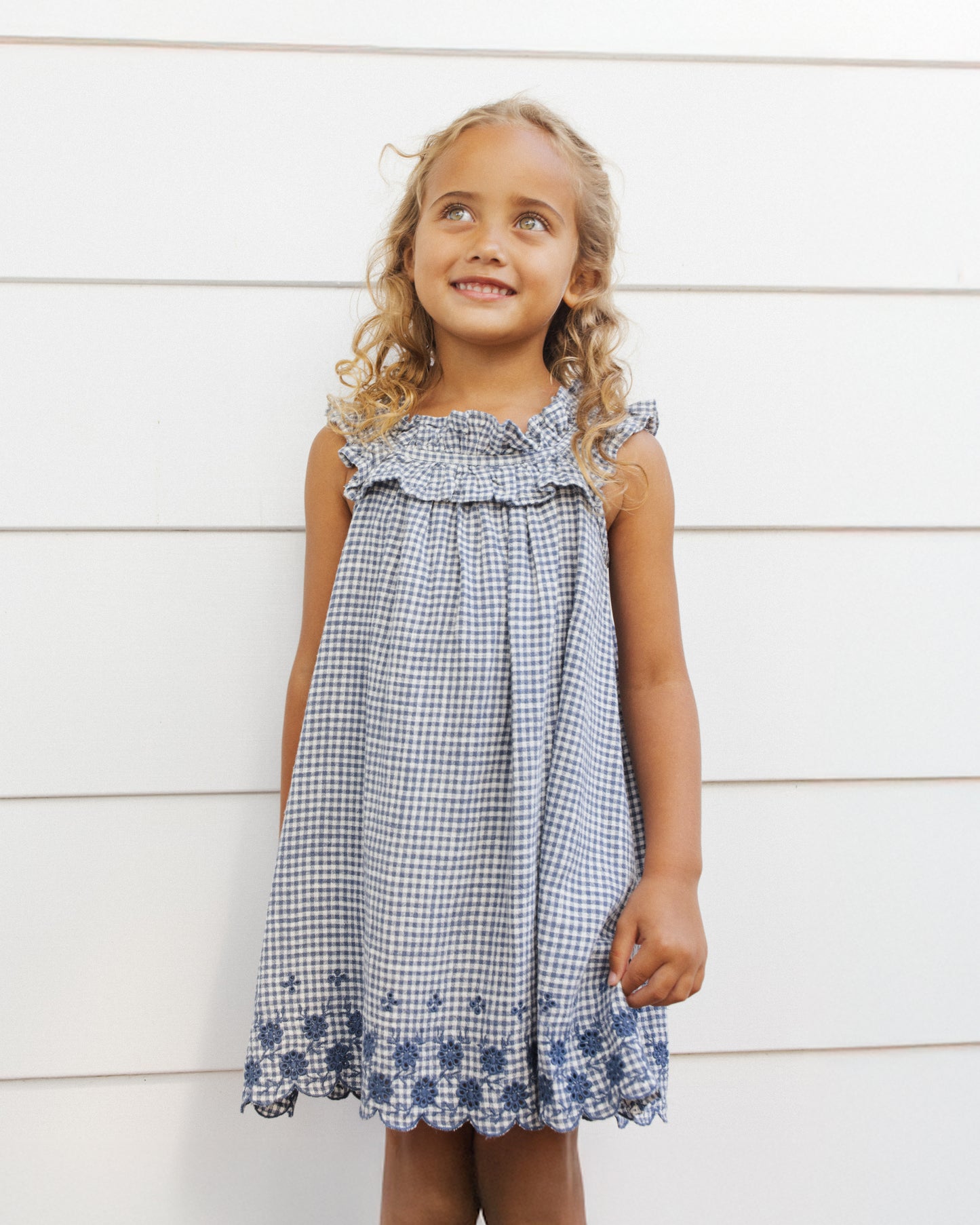 Rylee + Cru - Lennon Dress - Marine Gingham