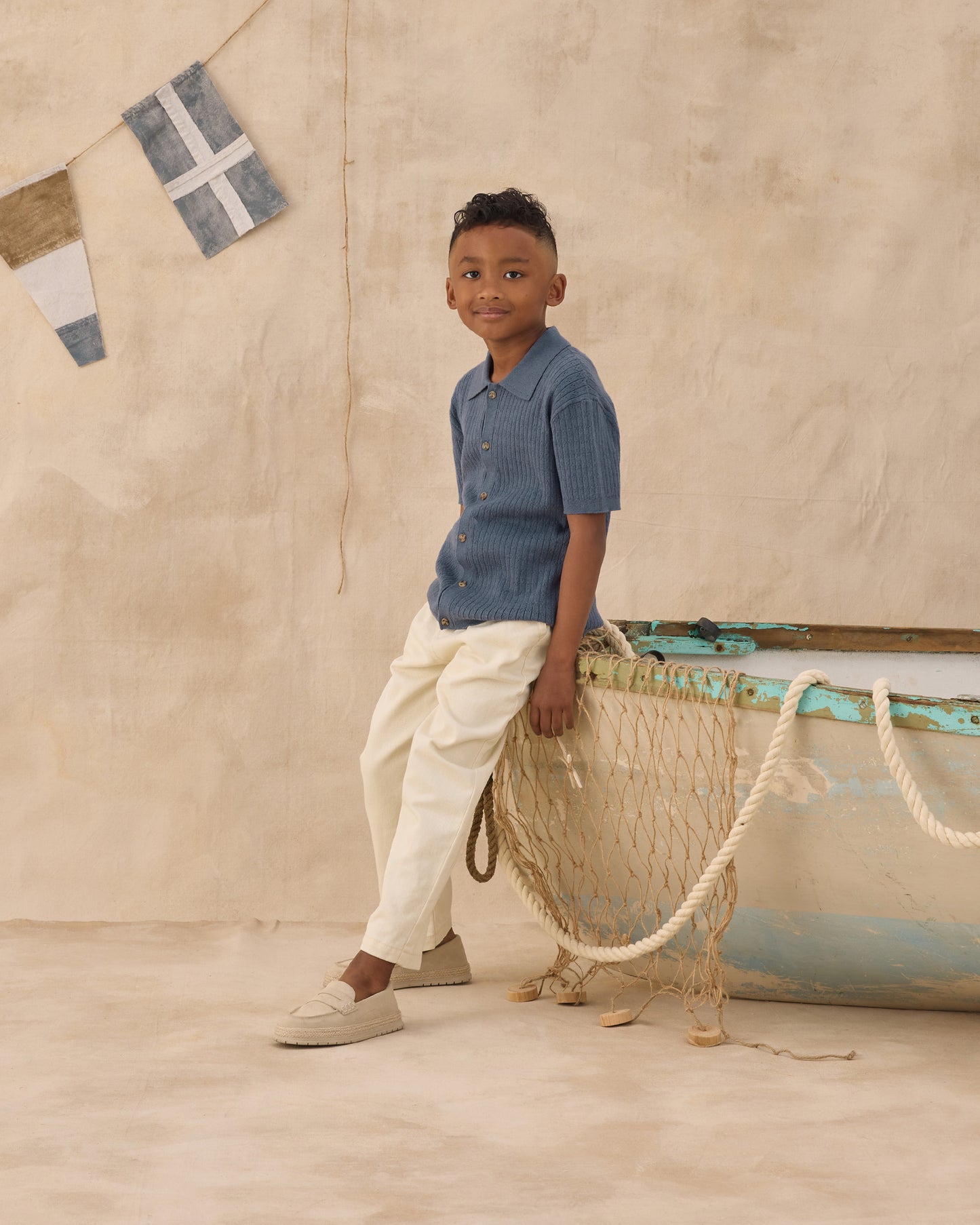 Rylee + Cru - Aiden Polo - Marine