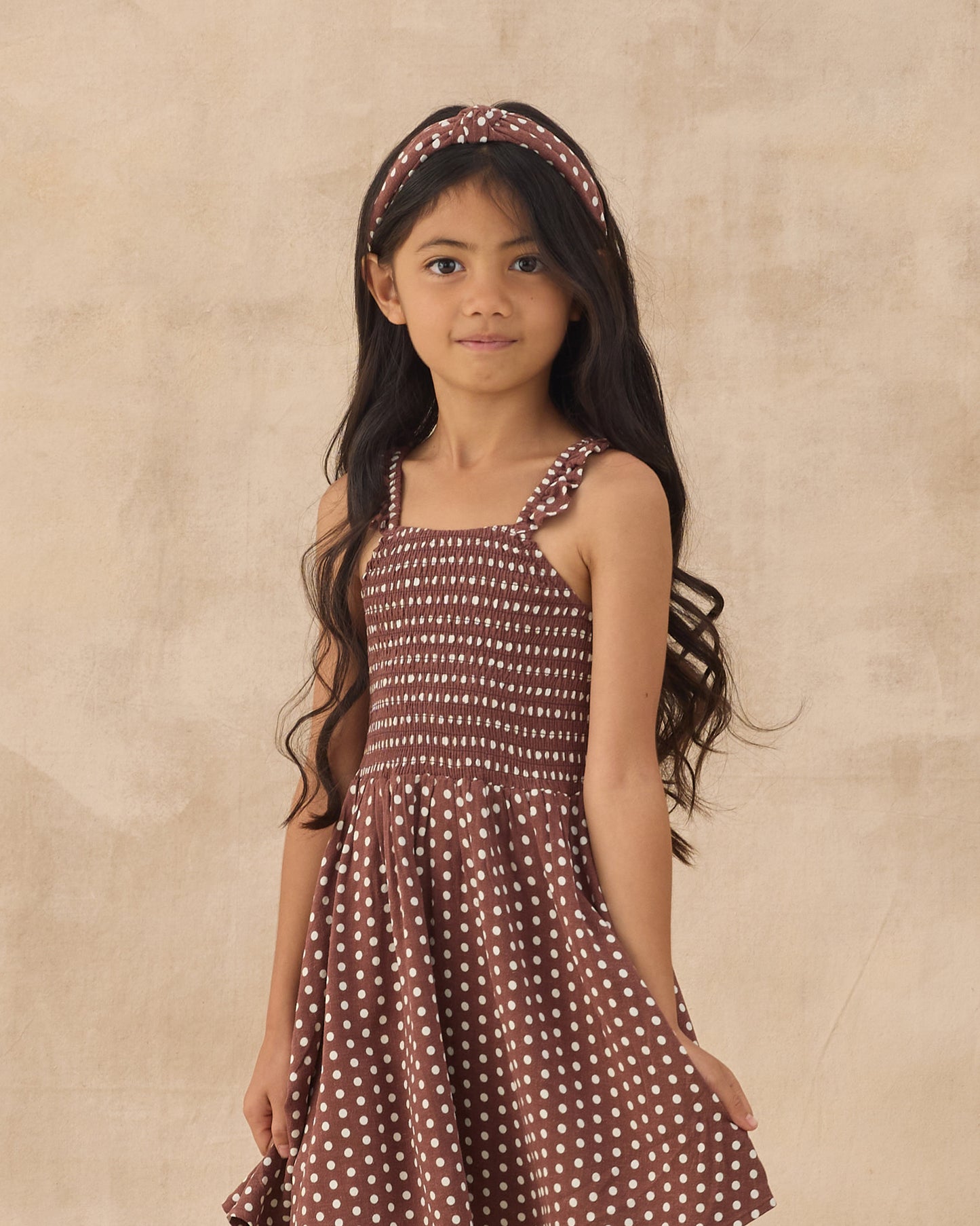 Rylee + Cru - Lainey Dress - Chocolate Polka Dot