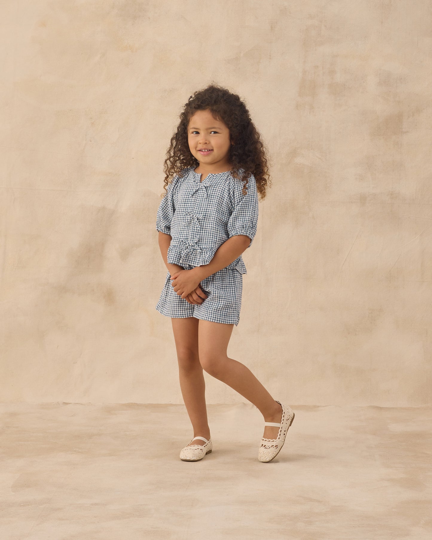 Rylee + Cru - Juniper Set - Marine Gingham