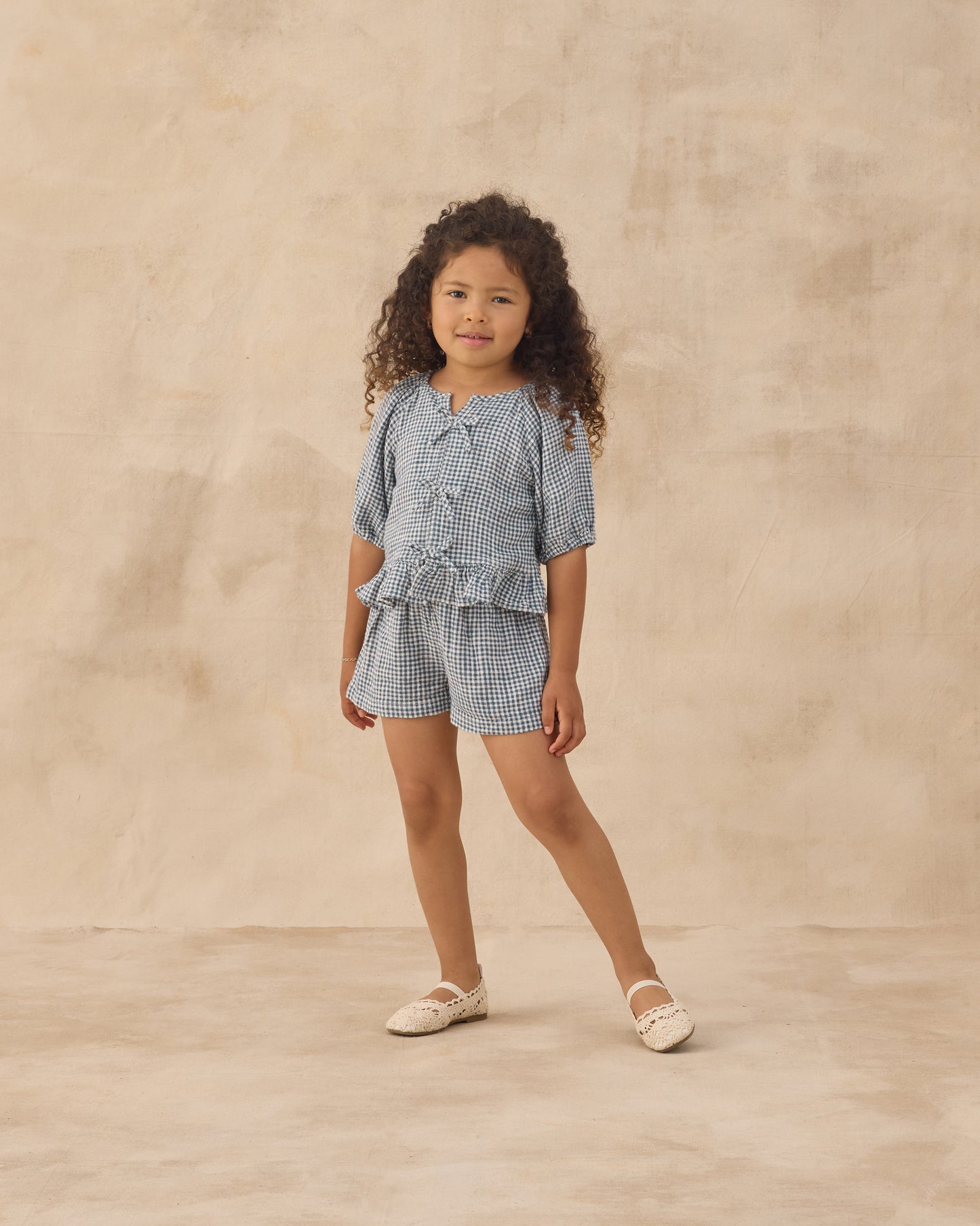 Rylee + Cru - Juniper Set - Marine Gingham
