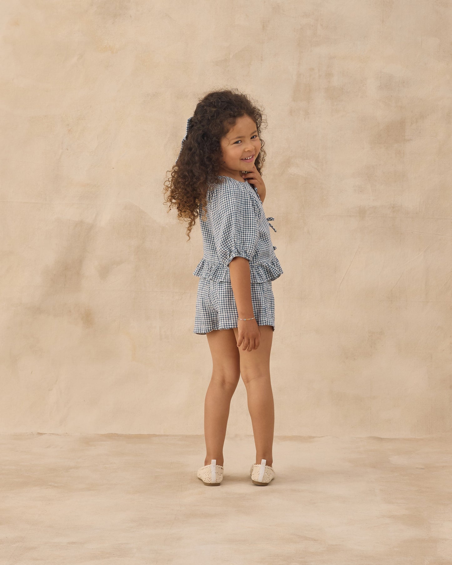 Rylee + Cru - Juniper Set - Marine Gingham