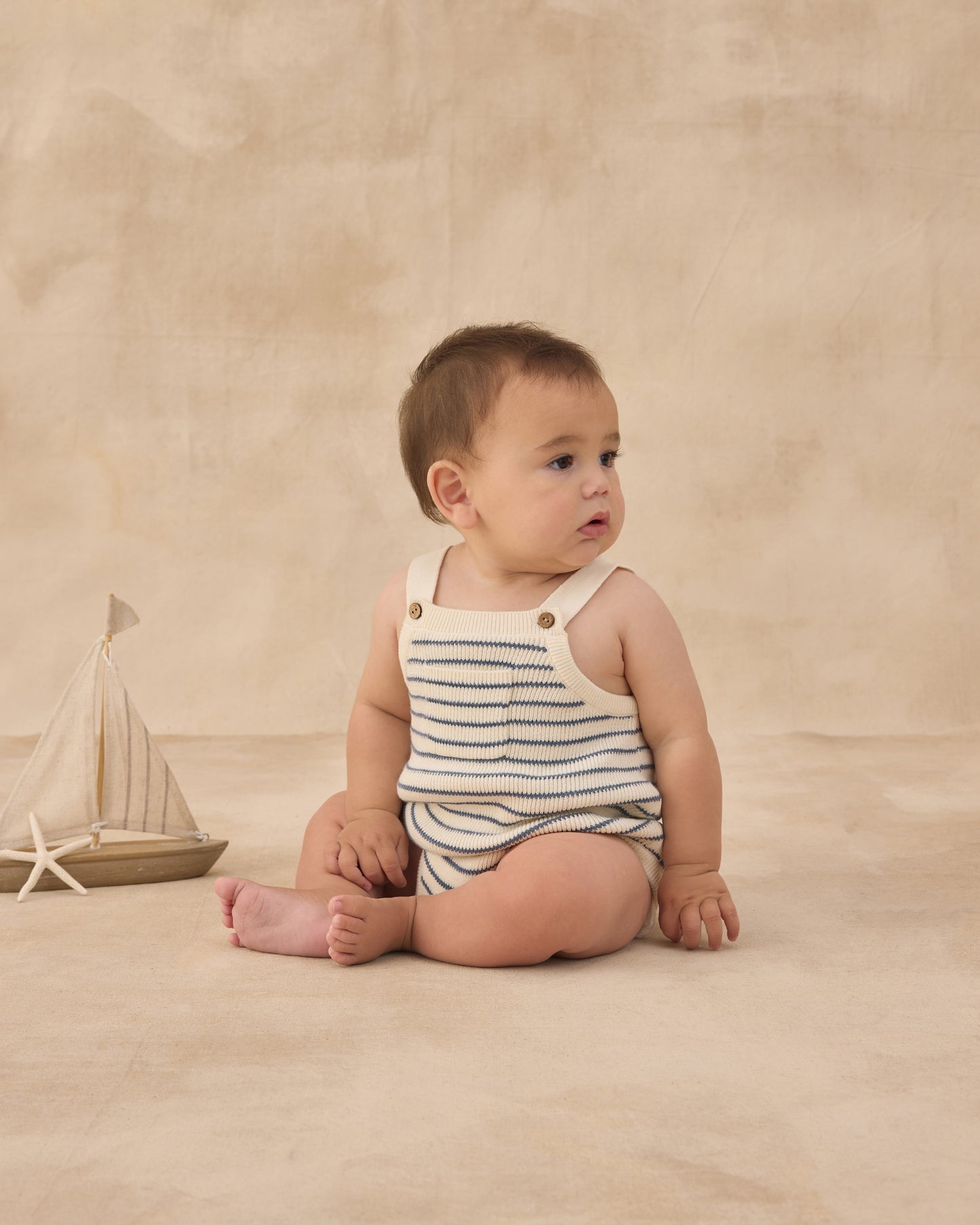 Rylee + Cru - Fisher Romper - Maritime Stripe