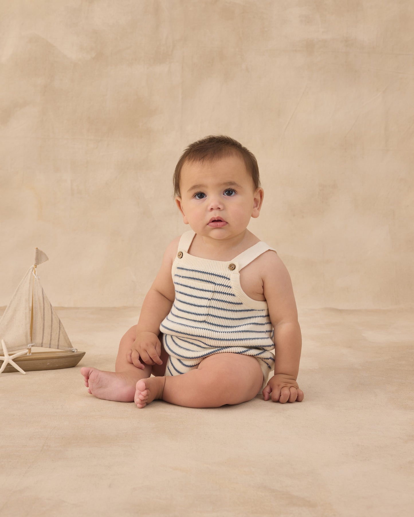 Rylee + Cru - Fisher Romper - Maritime Stripe