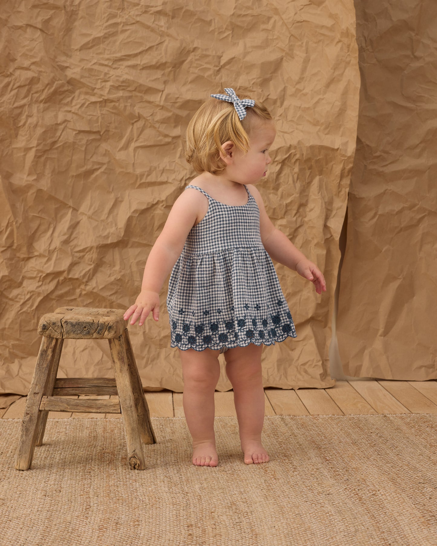 Rylee + Cru - Zenni Set - Marine Gingham