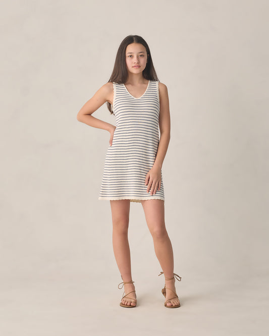 Rylee + Cru - Teen Crochet Tank Mini Dress - Marine Stripe