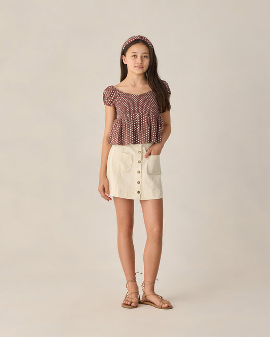 Rylee + Cru - Teen Denver Mini Skirt - Natural