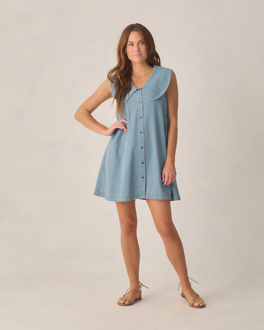 Rylee + Cru - Women's Adria Dress - Washed Blue