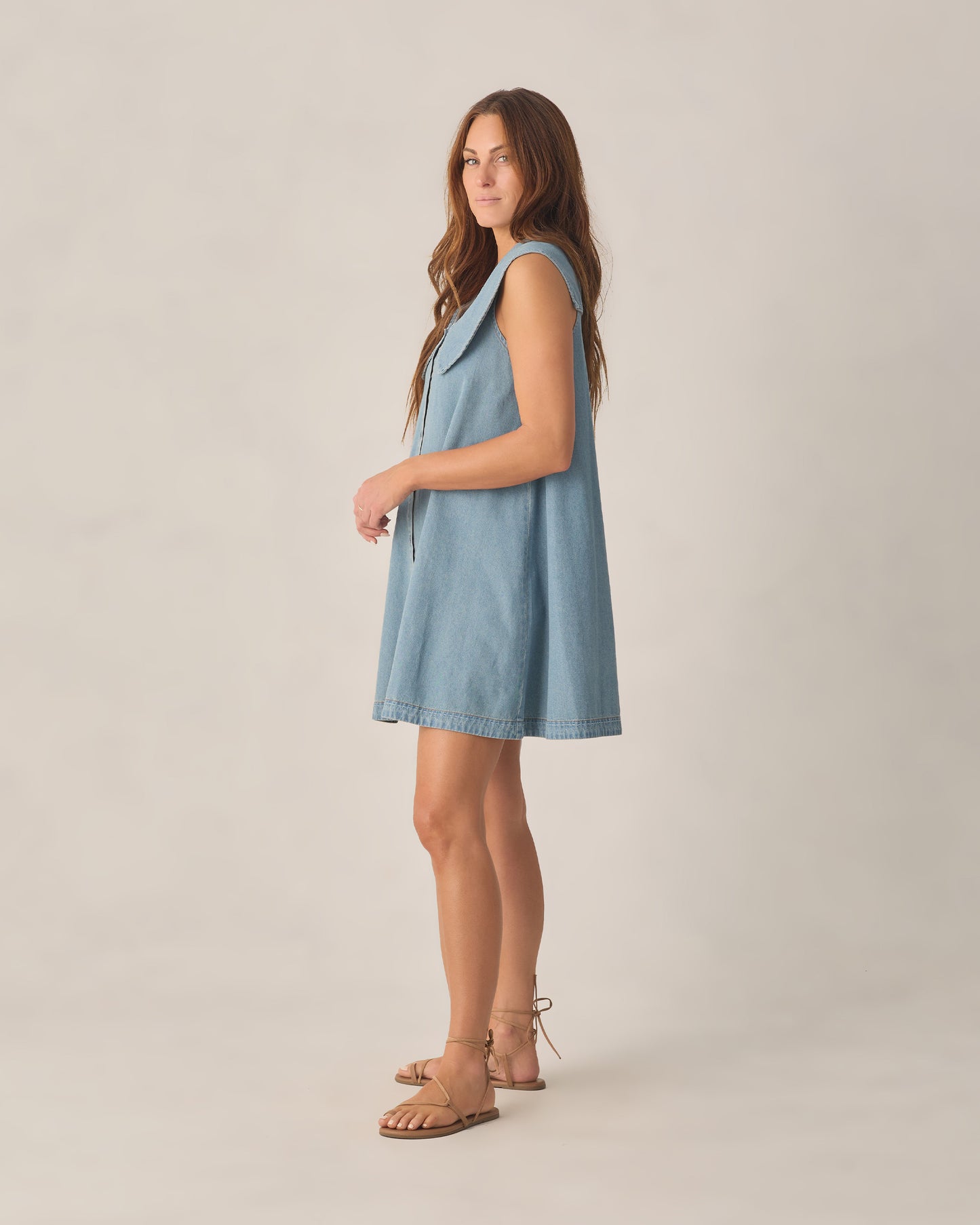 Rylee + Cru - Women's Adria Dress - Washed Blue