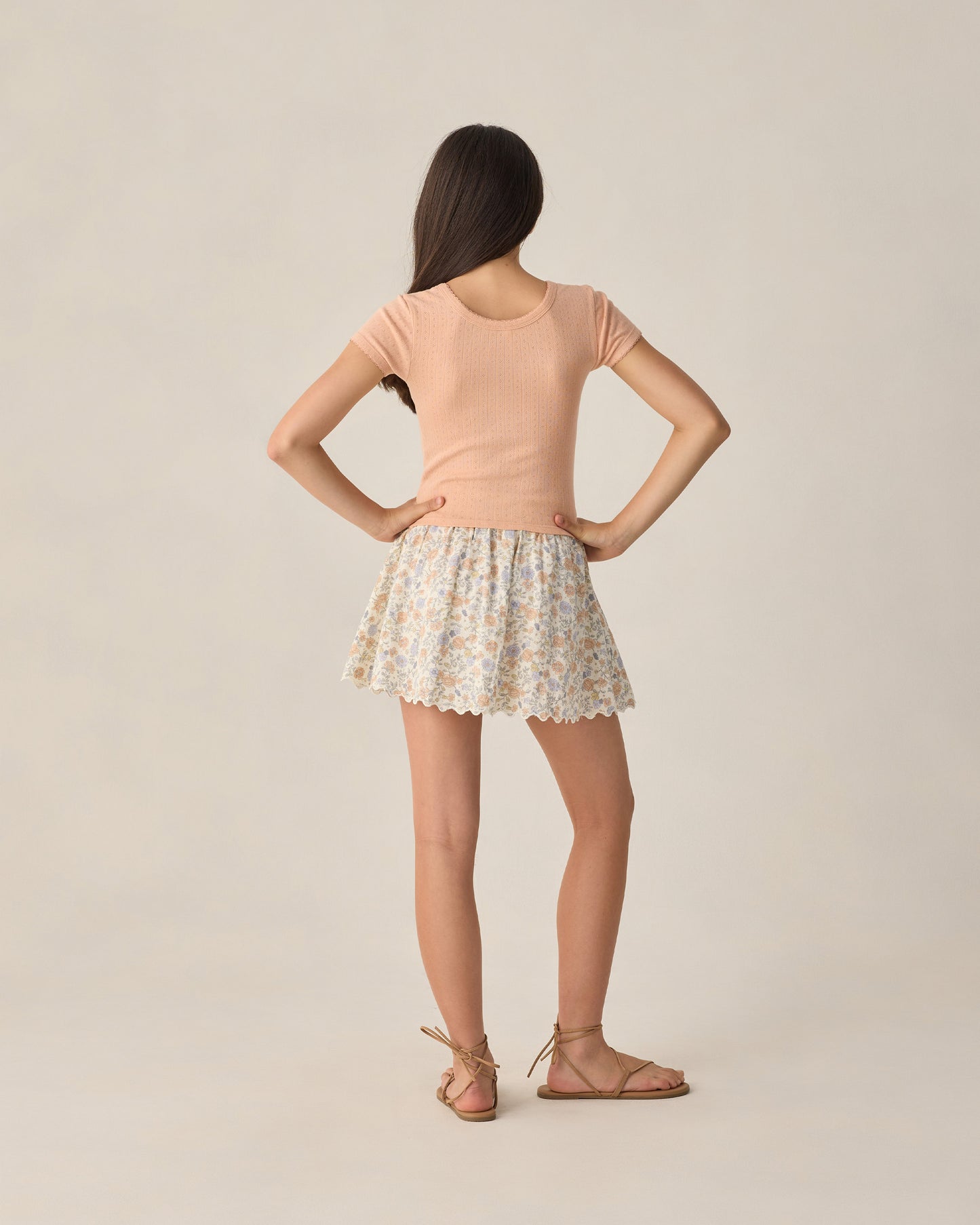 Rylee + Cru - Teen Pointelle Jersey - Melon