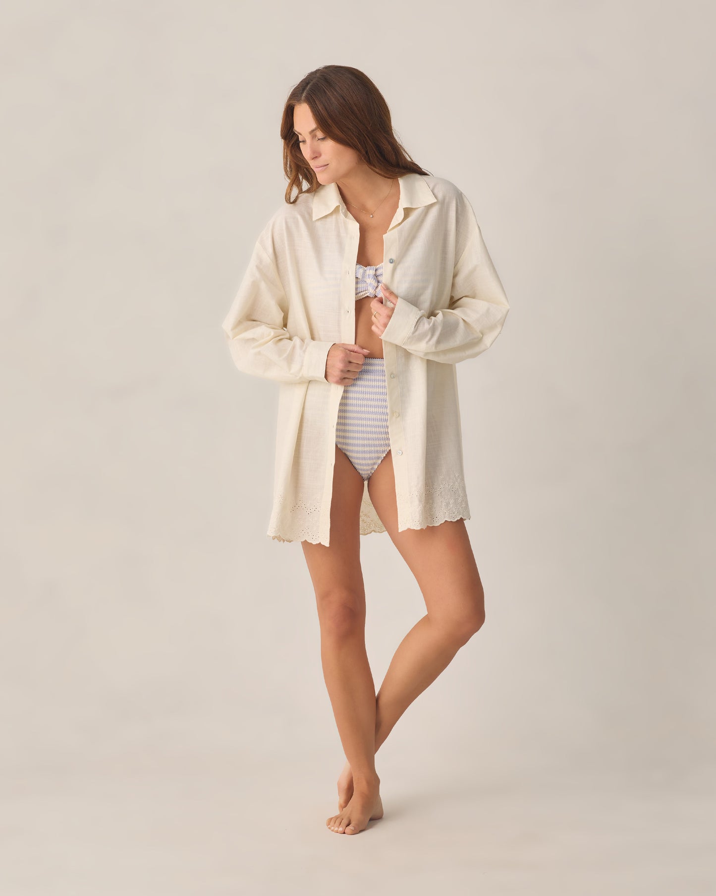 Rylee + Cru - Women's Del Mar Shirt - Ivory