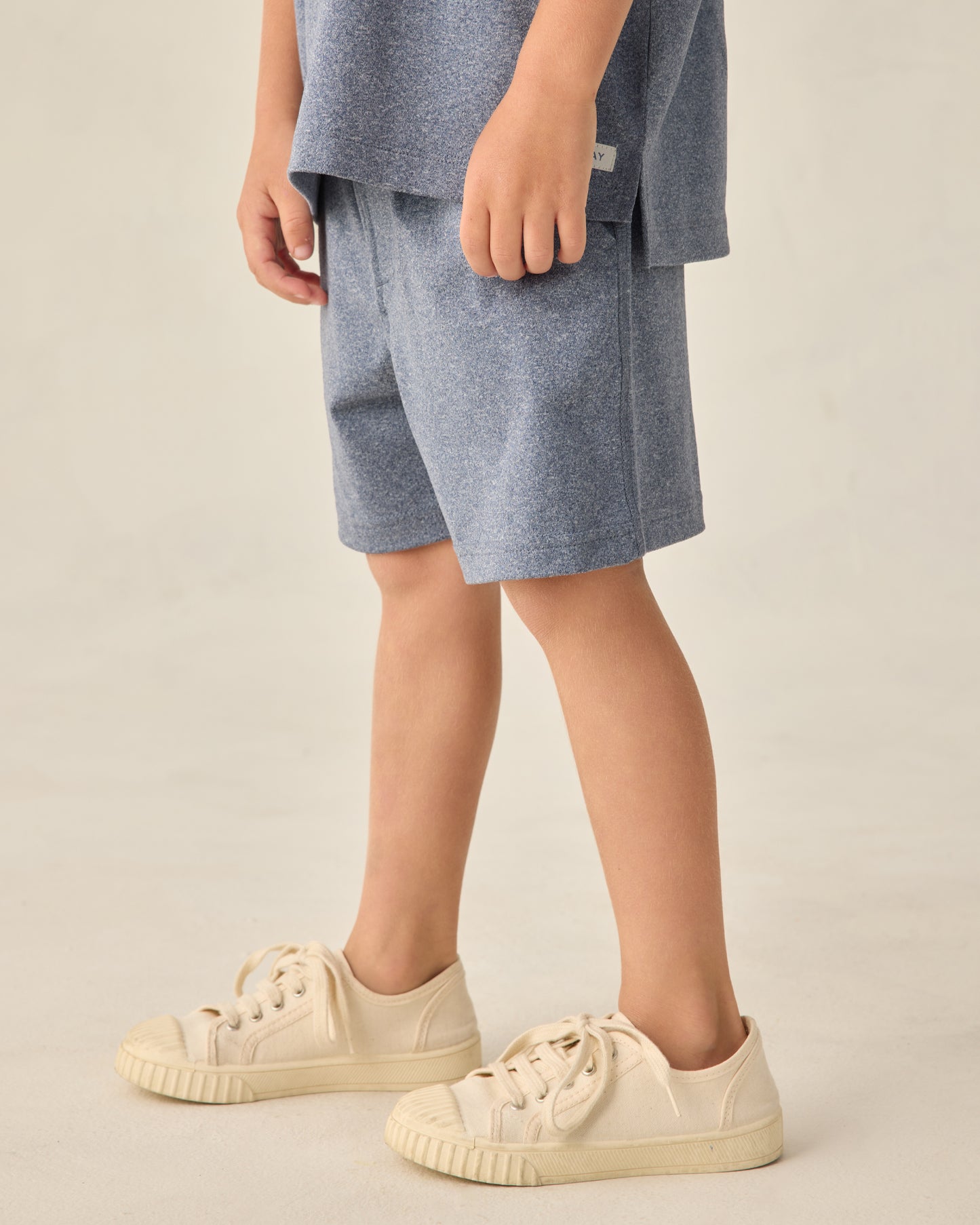 Rylee + Cru - Oceanside Tech Short - Heathered Marine