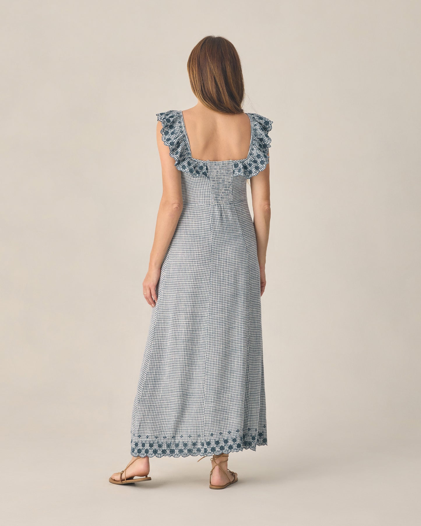 Rylee + Cru - Women's Bianca Dress - Marine Gingham