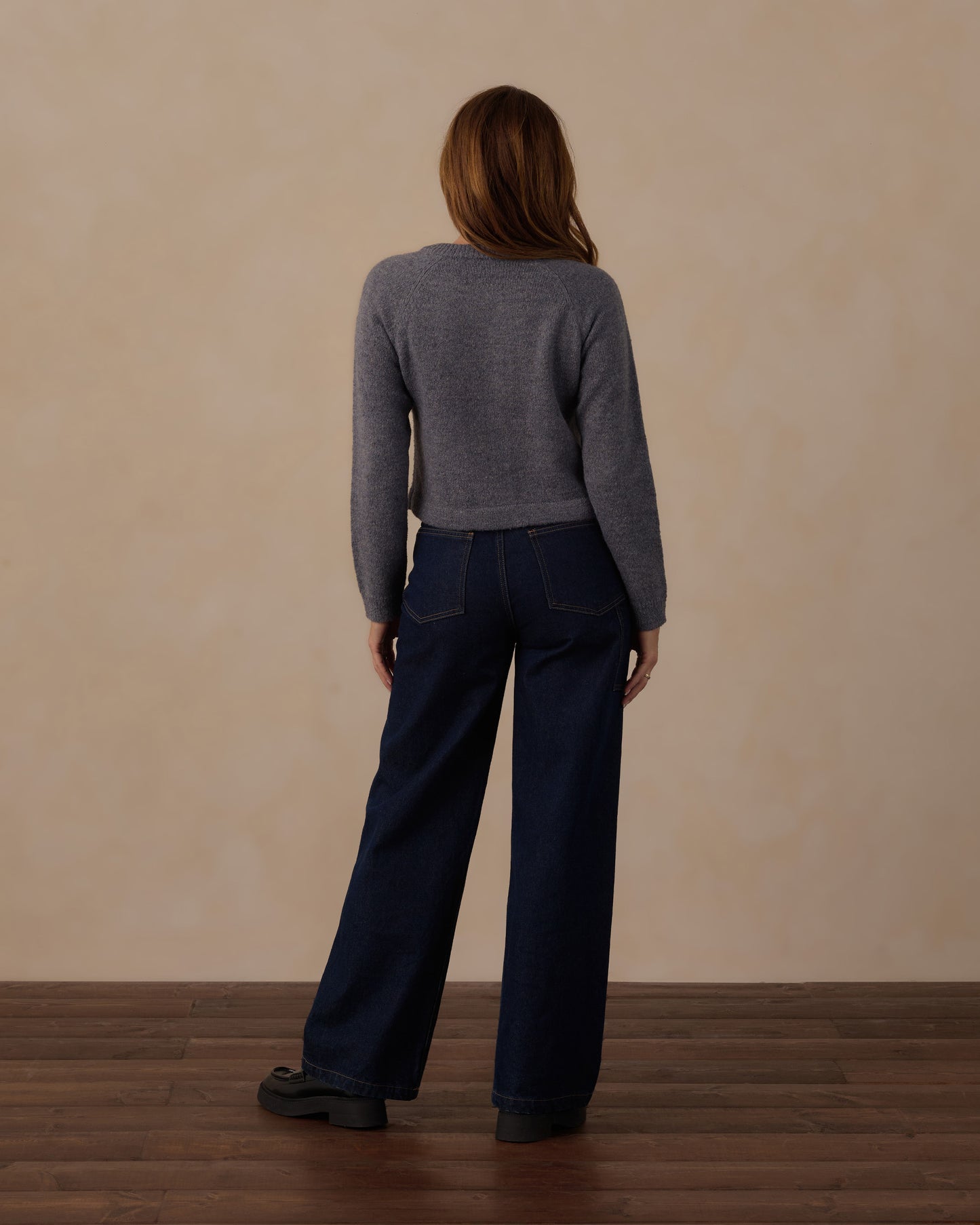 Rylee + Cru - Women's Fuzzy Cardigan - Midnight