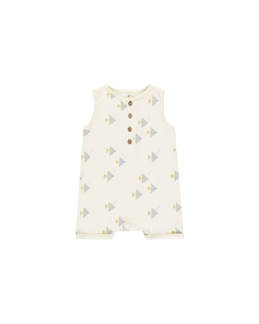 Rylee + Cru - Davis Romper - Angel Fish