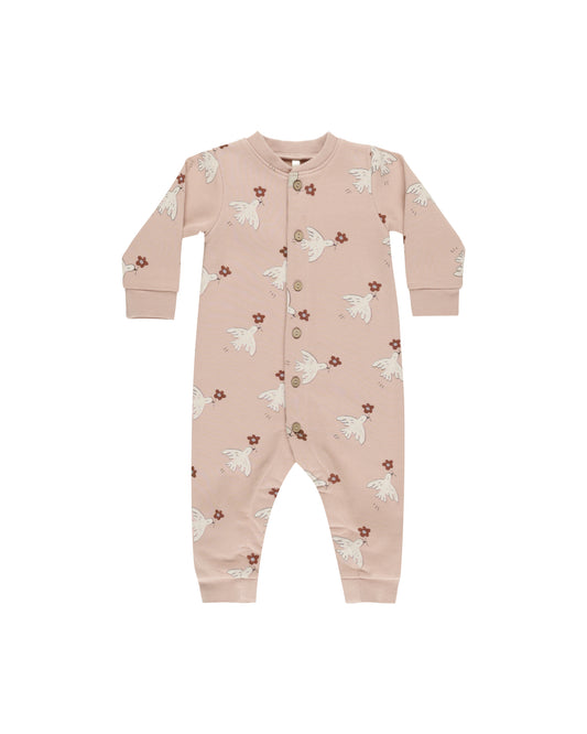 Rylee + Cru - Button Down Jumpsuit - Doves